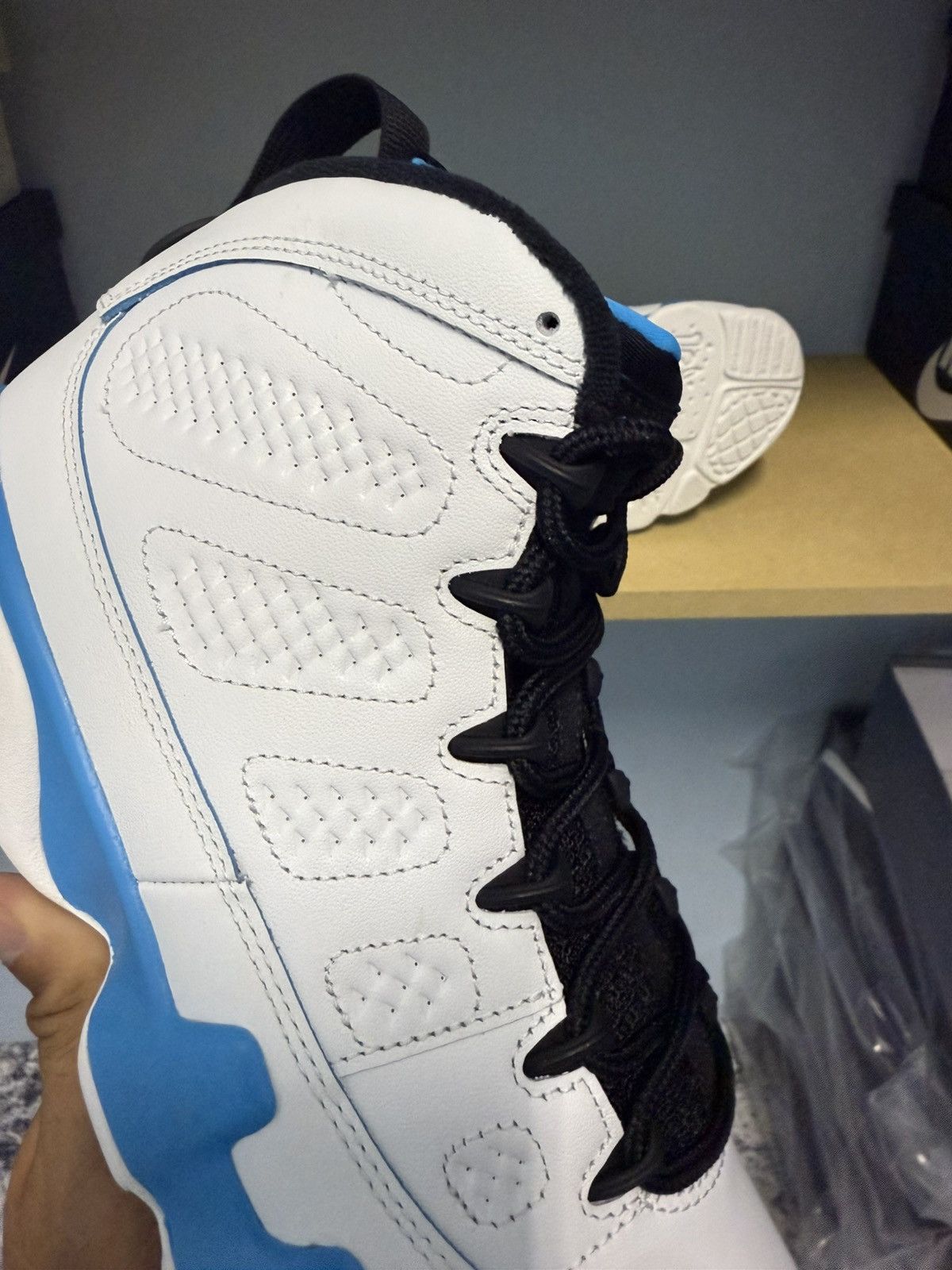 Jordan Brand Air Jordan 9 Powder Blue Size 7.5 Brand New Size US 7.5 / EU 40-41 - 8 Thumbnail