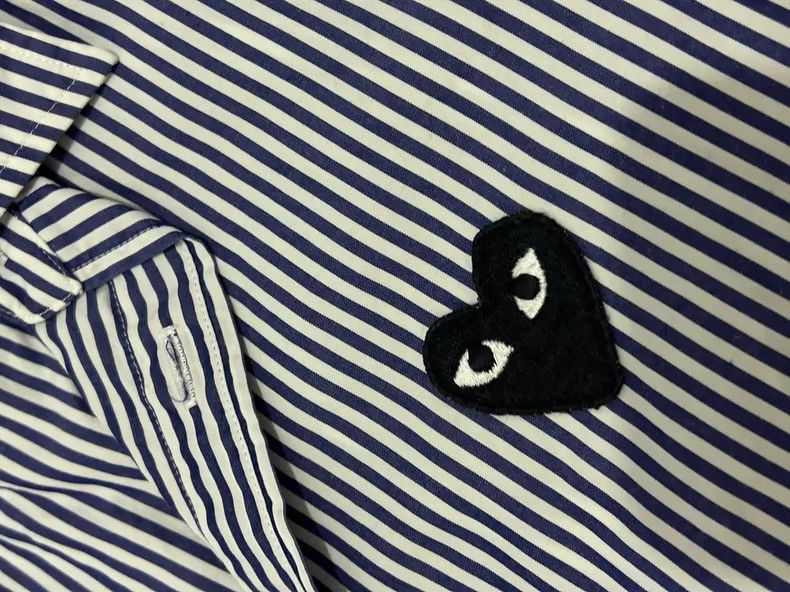 Comme des Garcons Comme Des Garcons Blue striped shirt Size S / US 4 / IT 40 - 2 Thumbnail