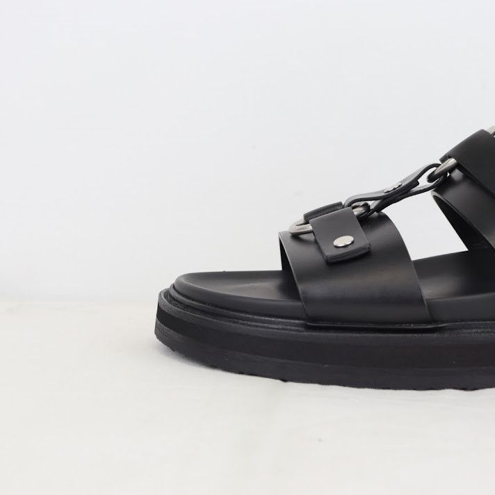 Celine o1rshd1 Slides 25 Tippi Sandals in Black Size US 11 / EU 44 - 3 Thumbnail