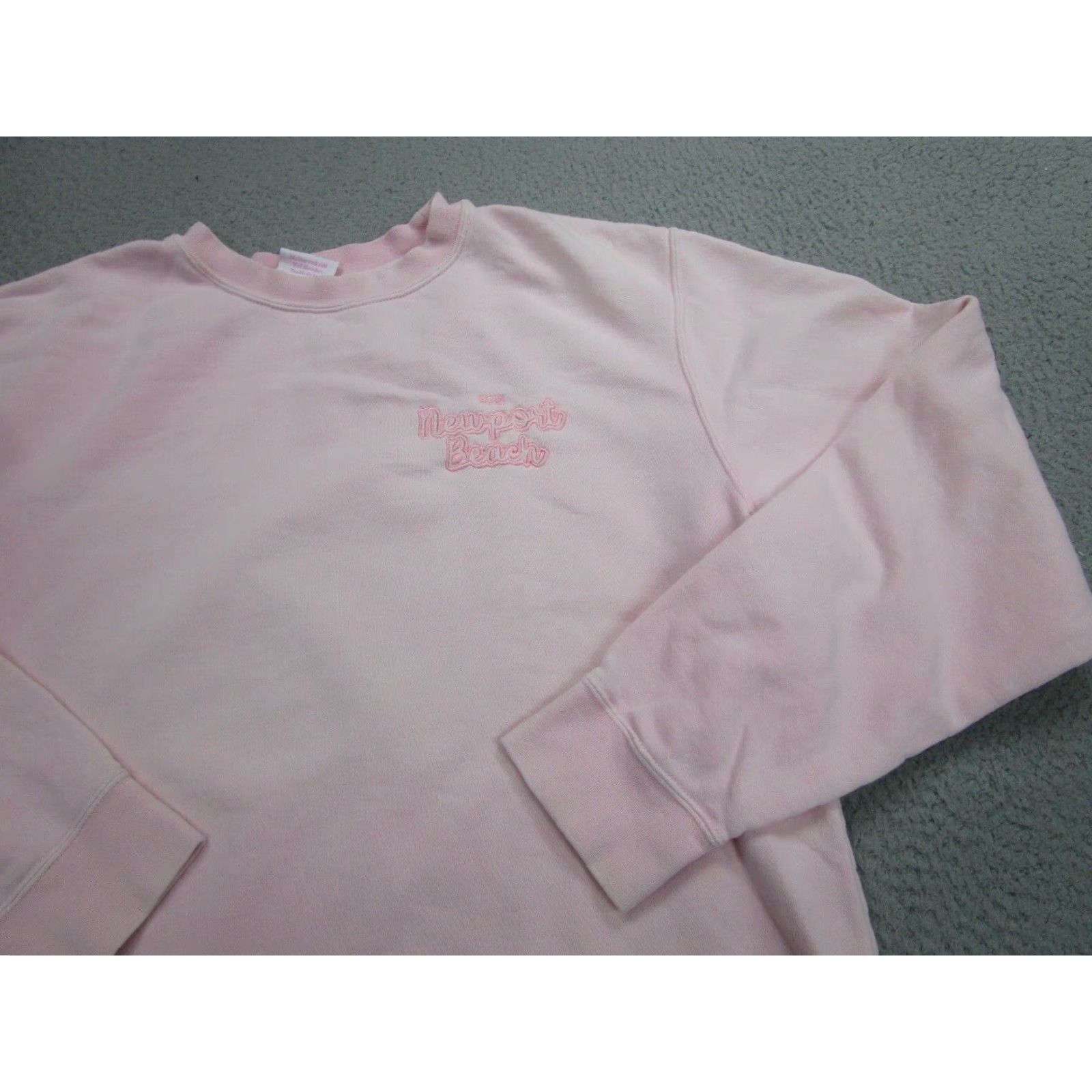 Vintage Stoney Clover Lane Pullover Sweatshirt Womens M Pink Oversized Beach Activewear Size M / US 6-8 / IT 42-44 - 2 Thumbnail