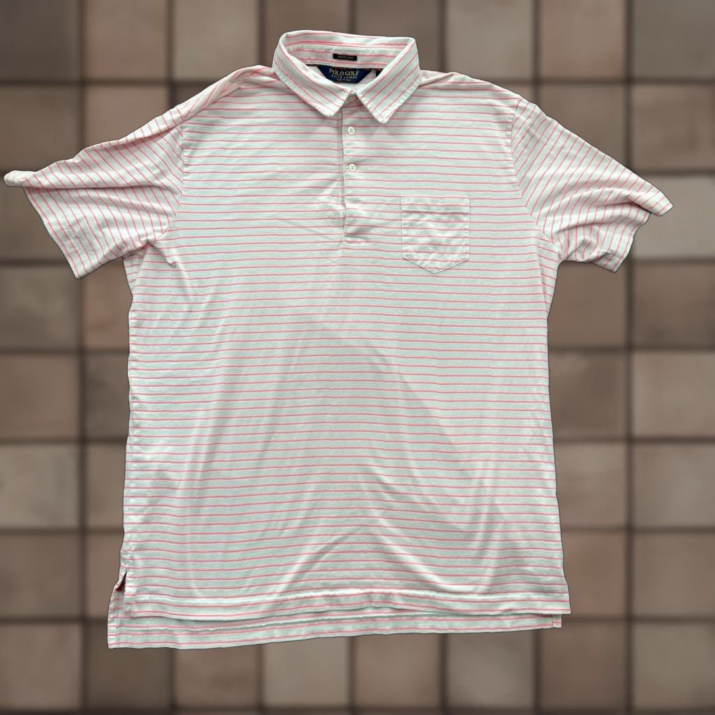 Ralph Lauren Polo Golf Ralph Lauren Polo Shirt Men XL Striped Multicolor 49in Chest Regular Short Sleeve 31in Size US XL / EU 56 / 4 - 1 Thumbnail
