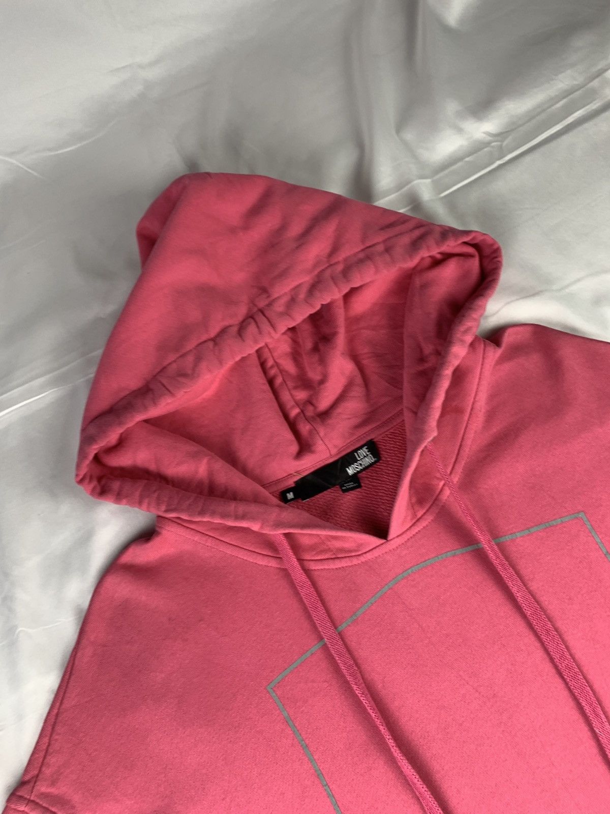 Love Moschino Love Moschino Italy Pink Reflective Sleeveless Dressy Hoodie Size M / US 6-8 / IT 42-44 - 7 Thumbnail