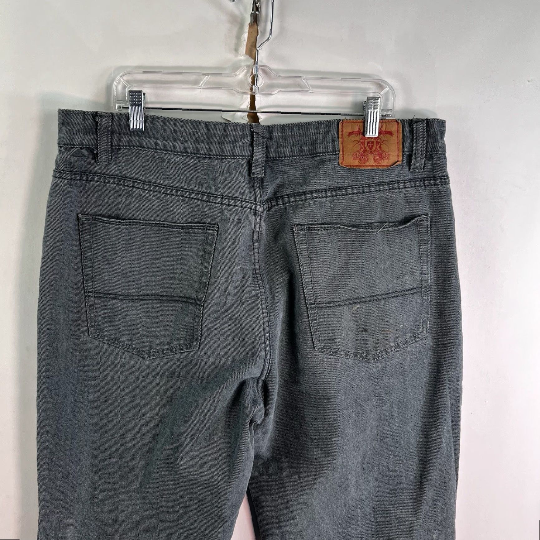 Denime PJ MARK Straight Denim Jeans Mens Size 40 / 32 Green 5-Pocket Distressed Regular Rise High Vintage? No Size US 40 / EU 56 - 6 Thumbnail