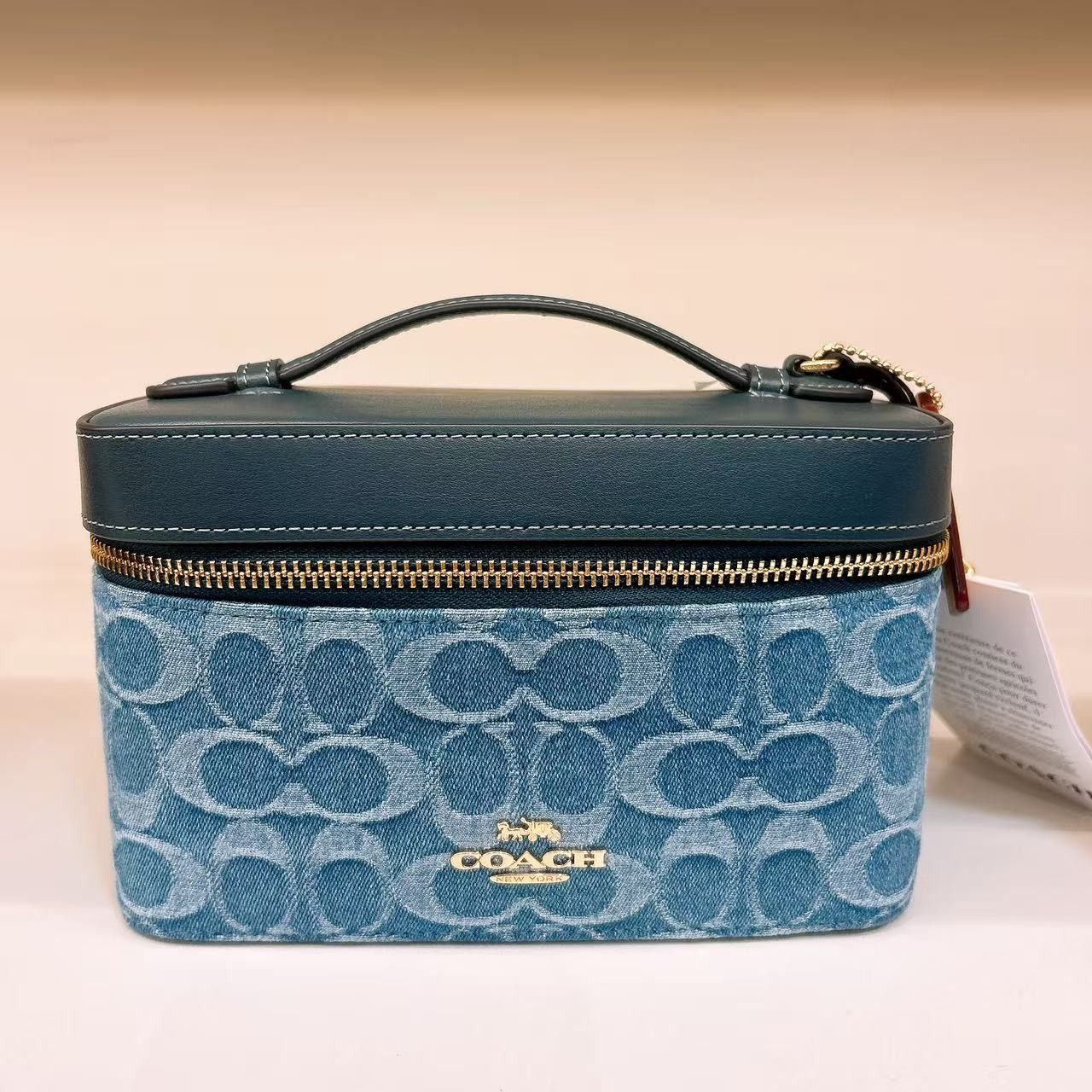 Coach Cosmetic Case In Signature Denim CDC16 Size ONE SIZE - 6 Thumbnail