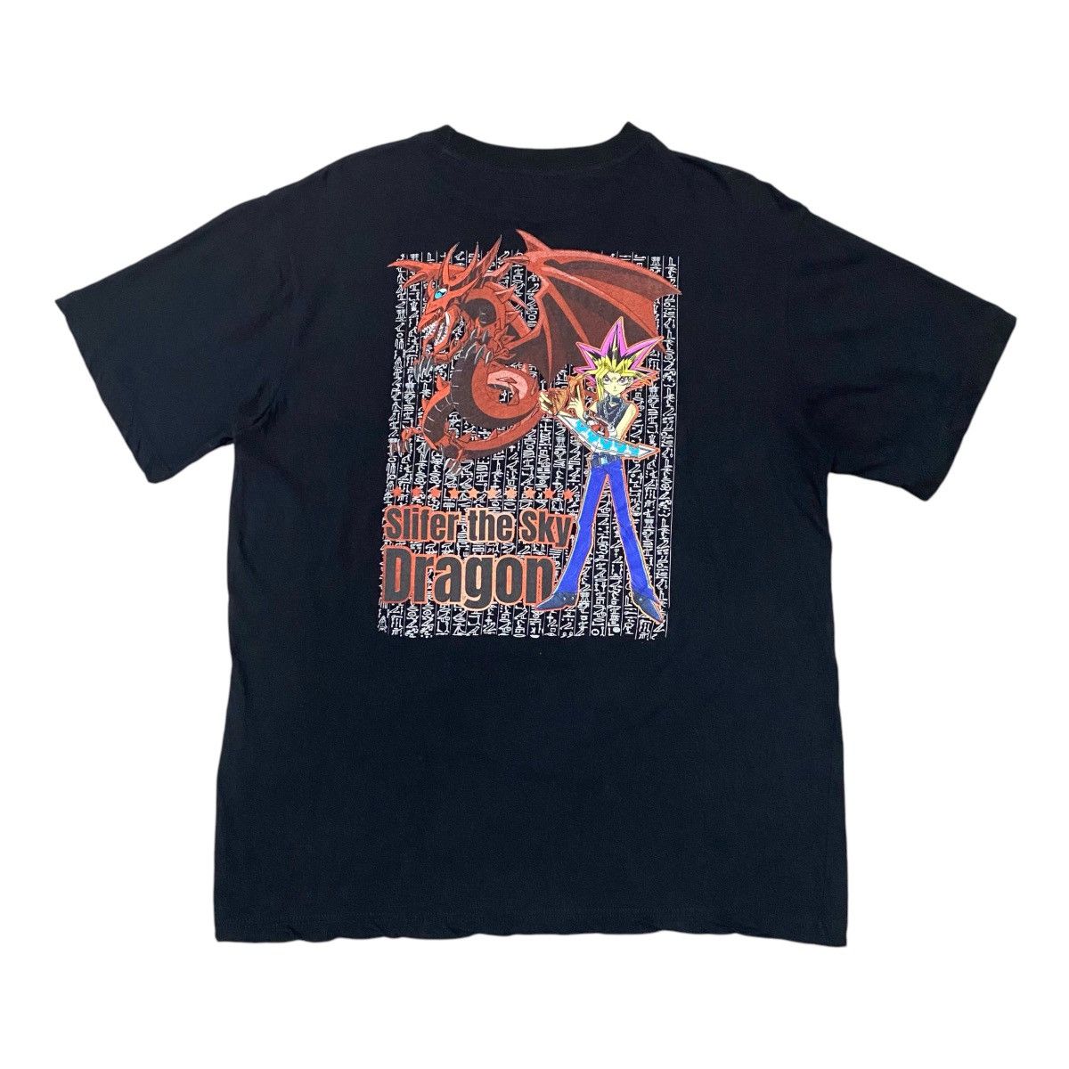 Anime × Vintage Yu Gi Oh! Slifer the Sky Dragon Anime T Shirt Rare Size US XL / EU 56 / 4 - 1 Thumbnail