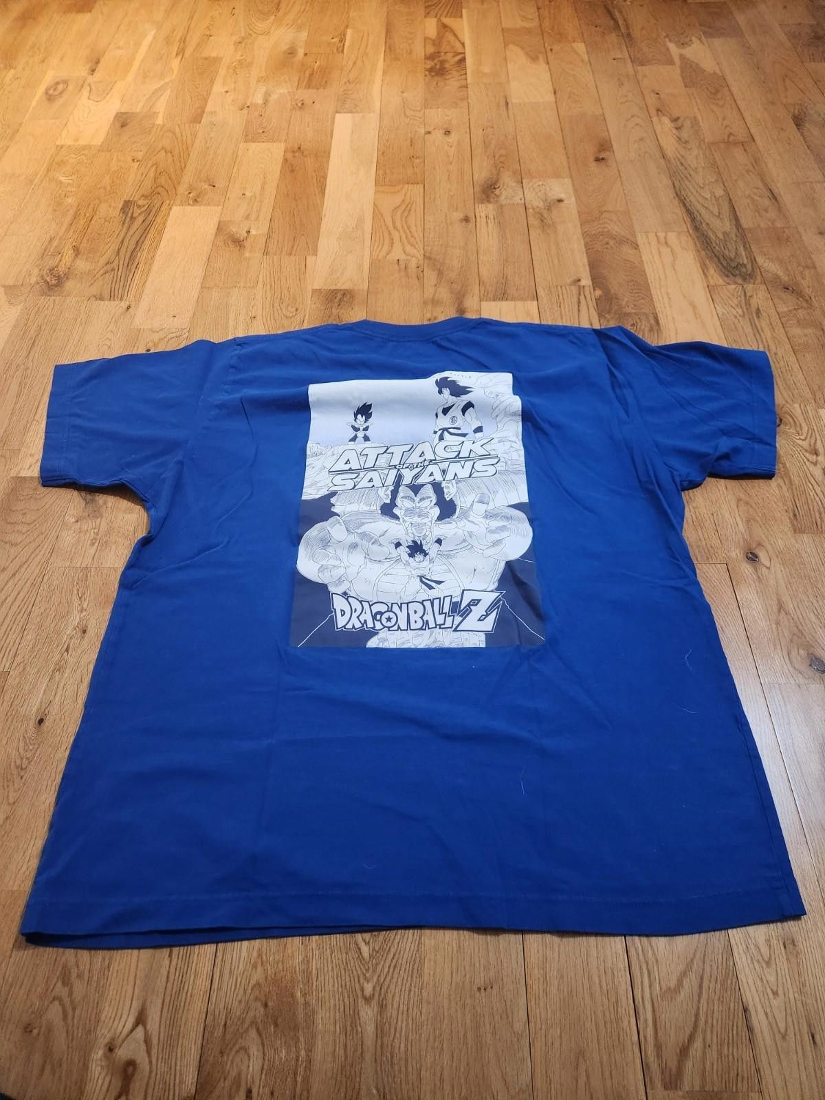 Uniqlo Dragon Ball Z Uniqlo Goku & Vegeta Shirt Blue Men's XL Size US XL / EU 56 / 4 - 2 Thumbnail