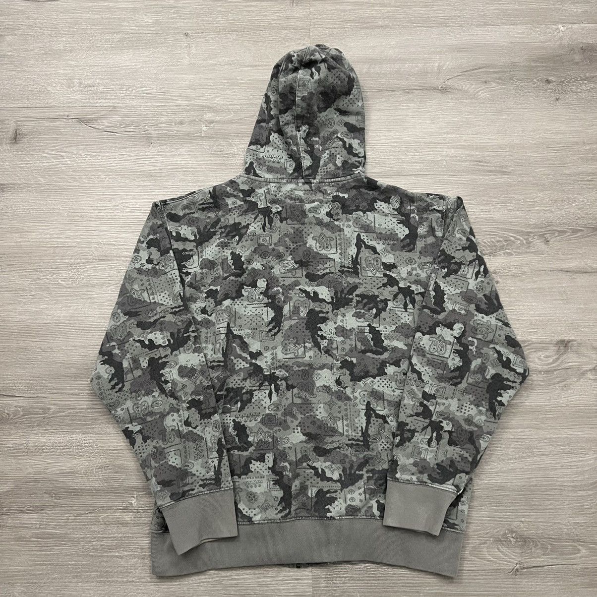Stussy Stussy Peace and Prosperity Camo Zip Up Hoodie Size US XL / EU 56 / 4 - 12 Thumbnail