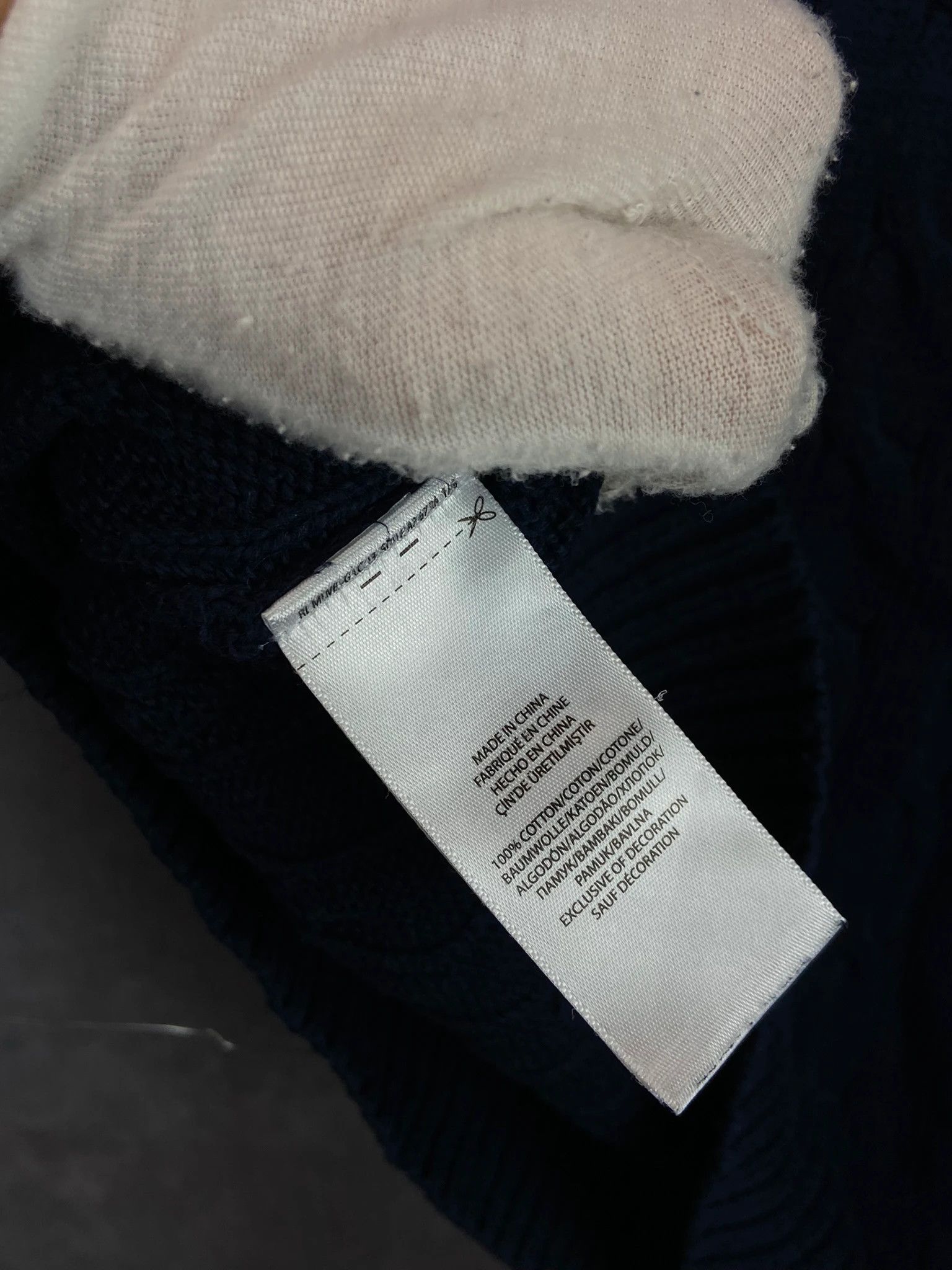 Ralph Lauren Sweater Ralph Lauren navy cable knit classic Size US M / EU 48-50 / 2 - 6 Thumbnail