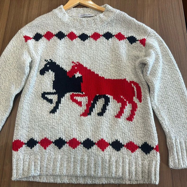 Dior Dior Equestrian Graphic Sweater-dmc Size US S / EU 44-46 / 1 - 1 Thumbnail