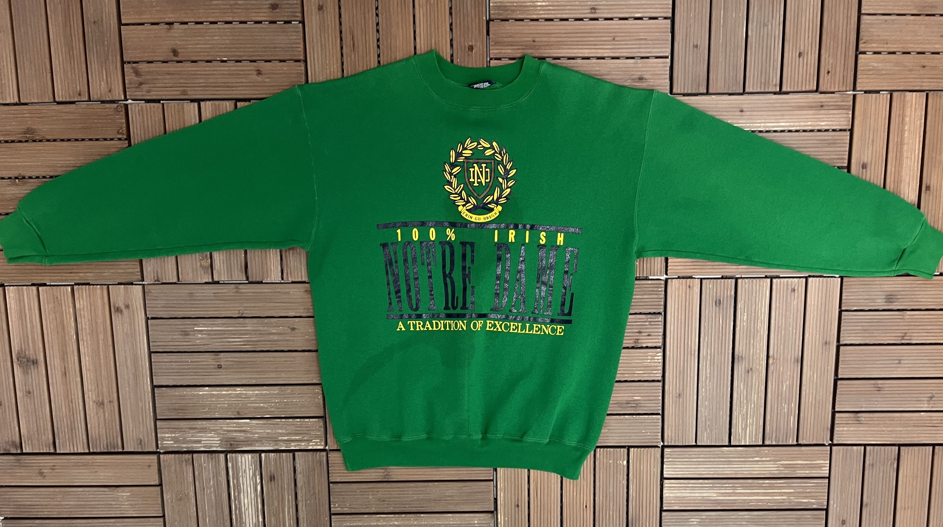 Vintage Notre Dame Fighting Irish Vintage Crewneck Sweater Size US XL / EU 56 / 4 - 5 Thumbnail