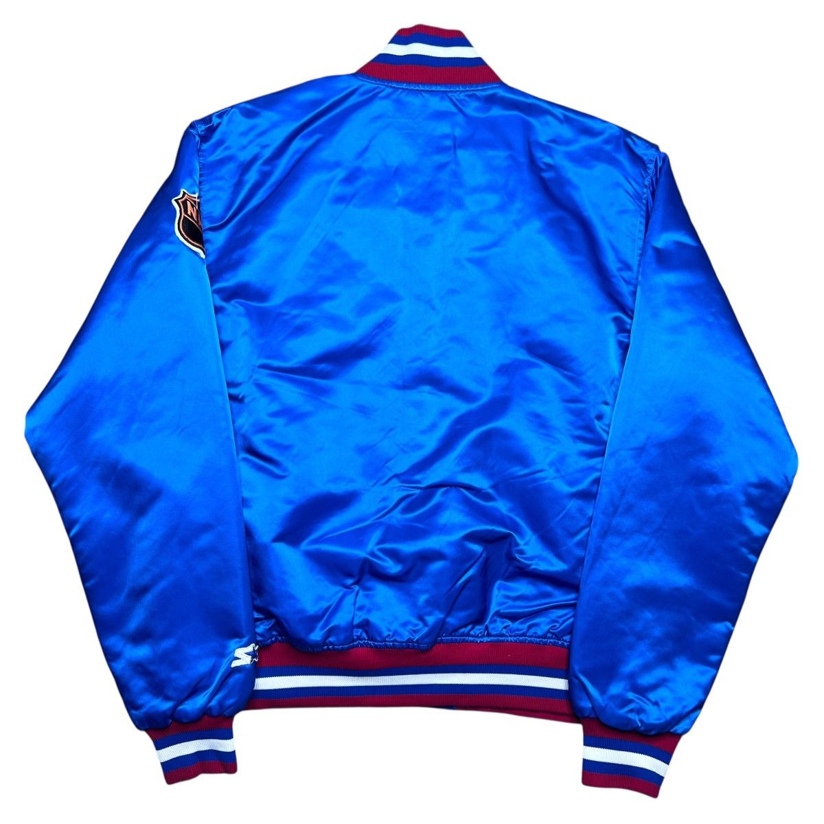 Starter 1990s NHL Winnipeg Jets Starter Spell Out Blue Satin Jacket Size US L / EU 52-54 / 3 - 5 Thumbnail