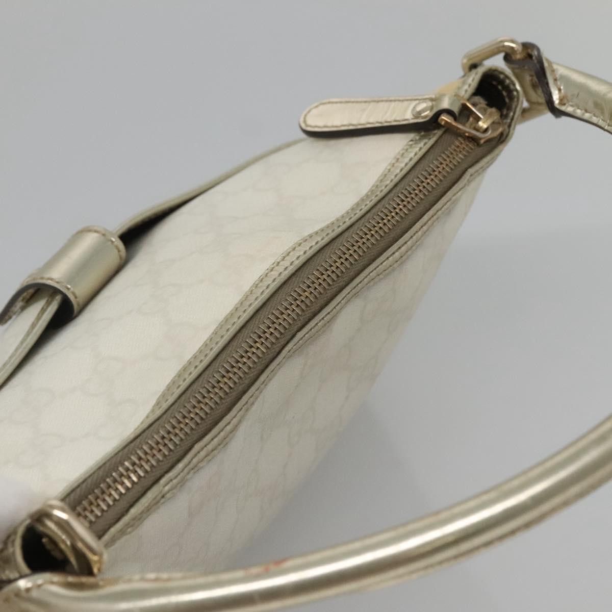 Gucci GUCCI GG Supreme Shoulder Bag Pvc White Gold Size ONE SIZE - 6 Thumbnail
