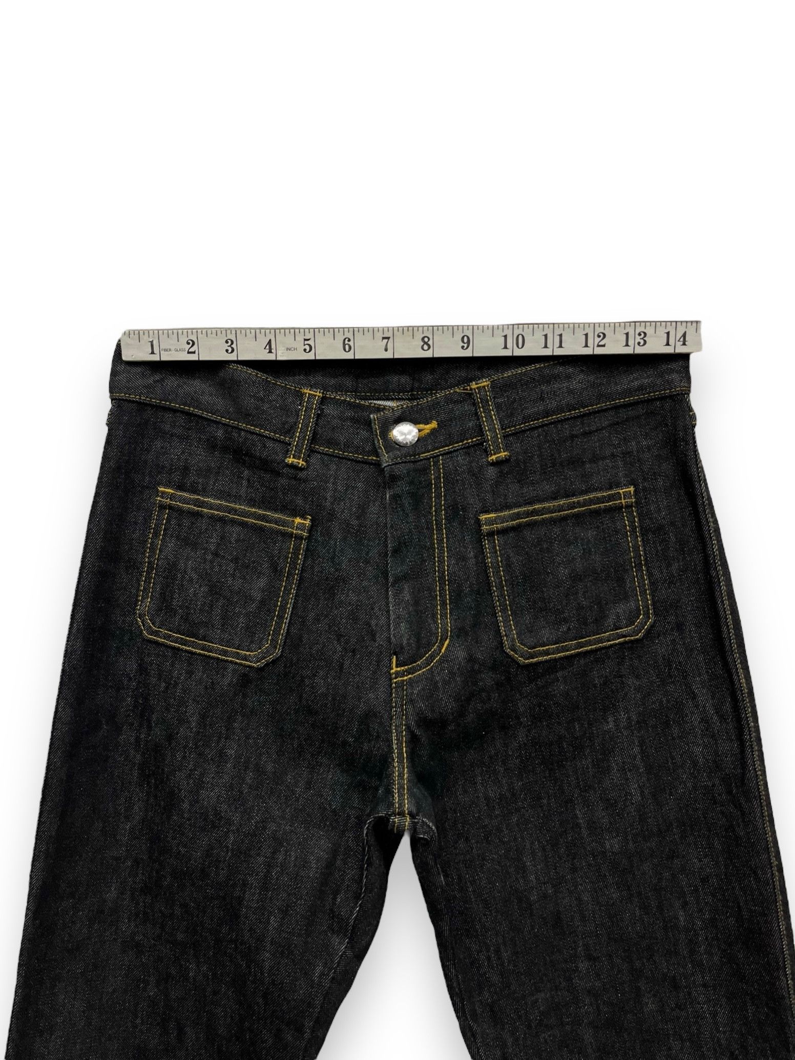 Designer × Katharine Hamnett London × Vintage 🔥KATHARINE HAMNETT LONDON Ultra Flare Denim Bush Pants Size US 28 / EU 44 - 14 Thumbnail
