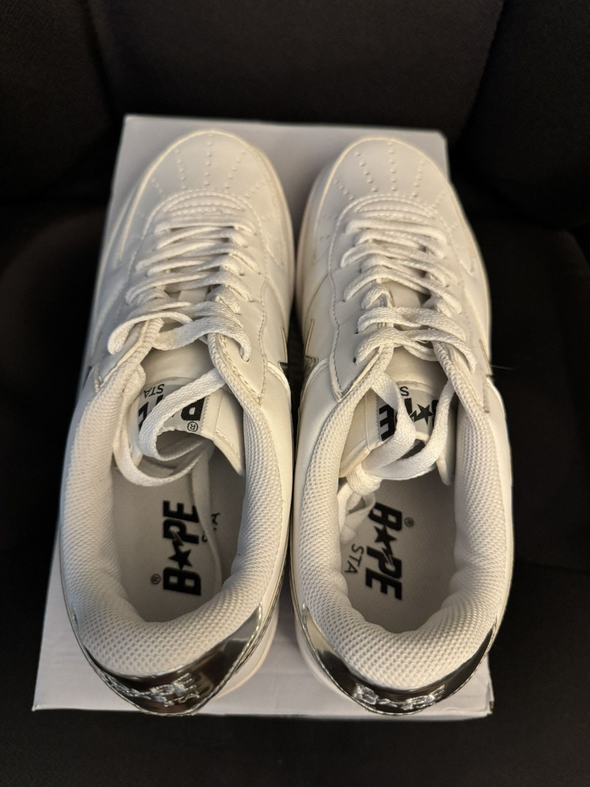Bape Bapesta Foil Pack Silver 2009 Size US 9 / EU 42 - 4 Thumbnail