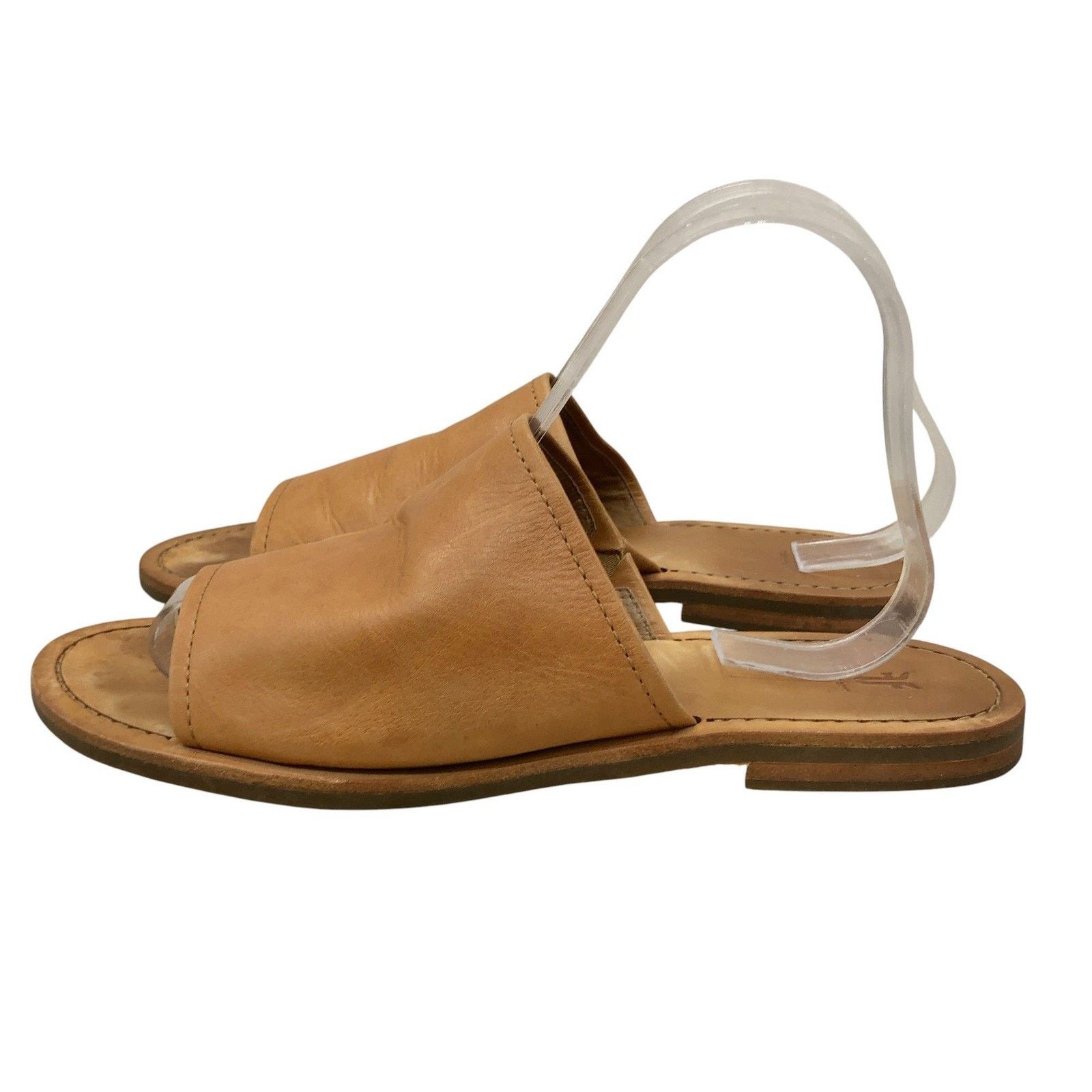 Frye Frye Slide Sandals 10M Tan Leather Open Toe Slip On Flat Size US 10 / IT 40 - 5 Thumbnail