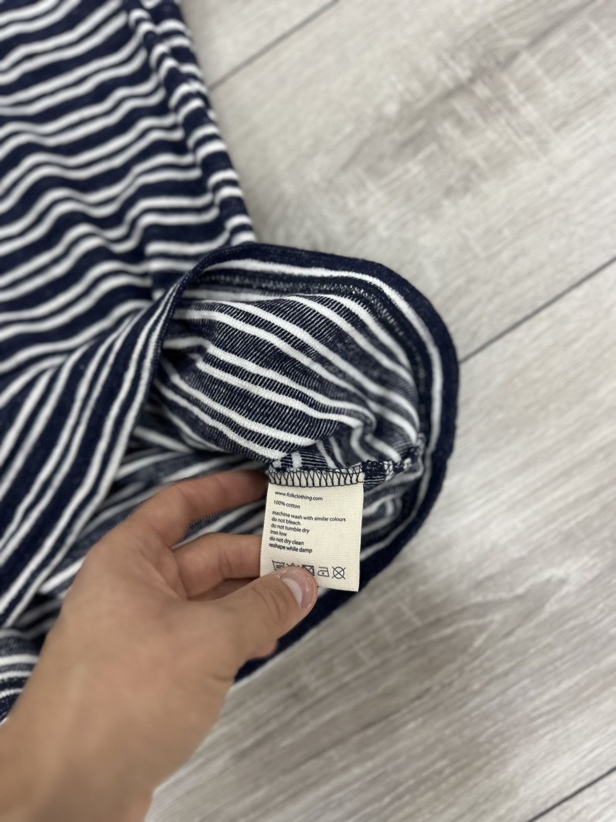 Folk Folk Basic Stripped T-Shirt Tee Size US S / EU 44-46 / 1 - 4 Thumbnail