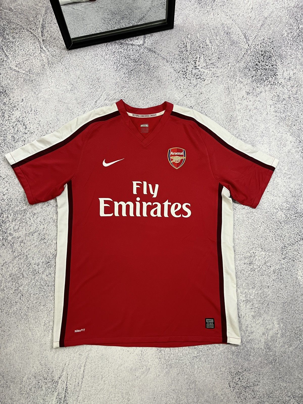 Nike × Vintage Nike Arsenal 2008/09 #4 Cecs Fabregas Soccer Jersey Football Size US L / EU 52-54 / 3 - 1 Thumbnail