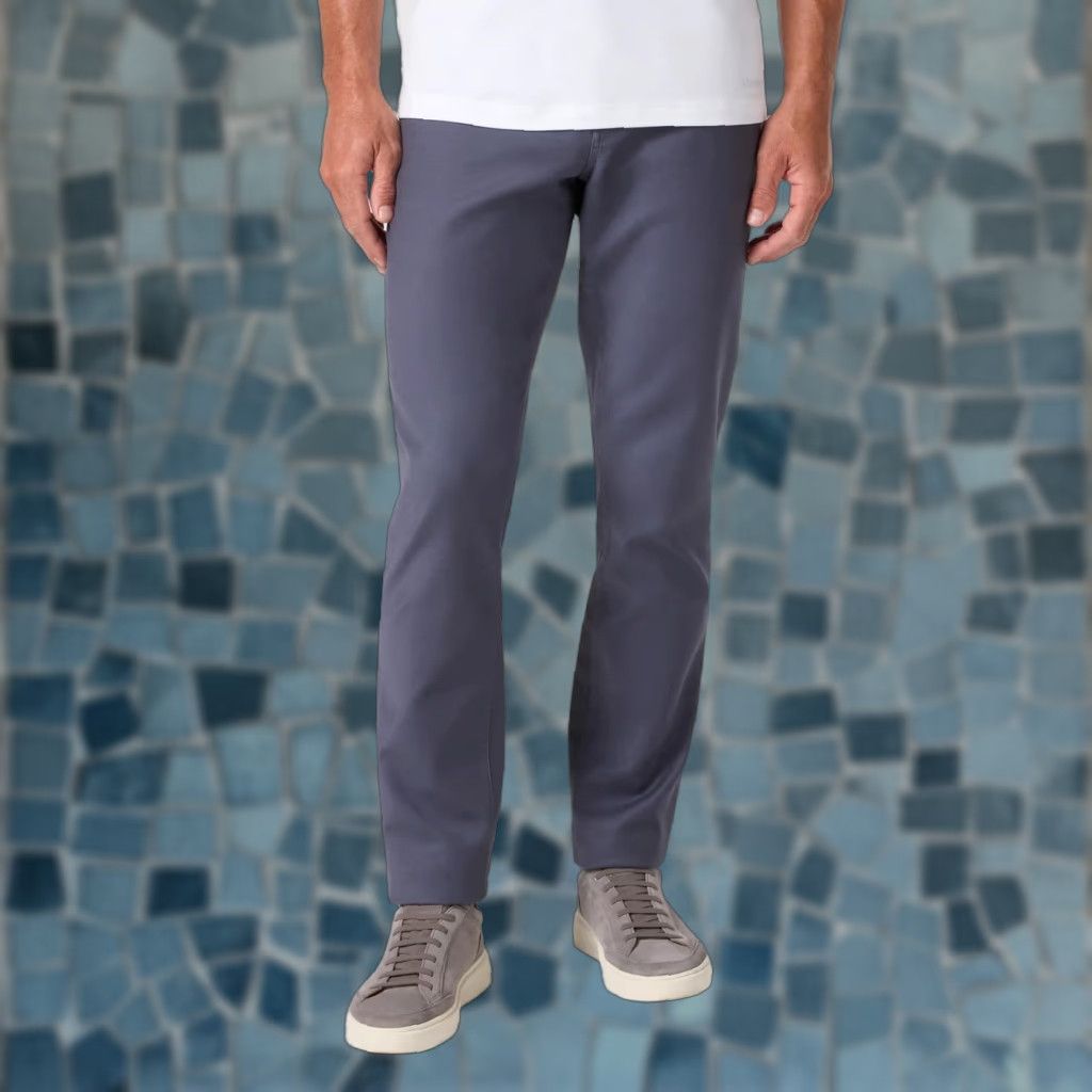 Mizzen+Main Mizzen + Main Pants Mens 38x31 Mayfield 5 Pocket Dark Slate Brushed Twill Slim Quick Ship Mens Size US 38 / EU 54 - 1 Thumbnail