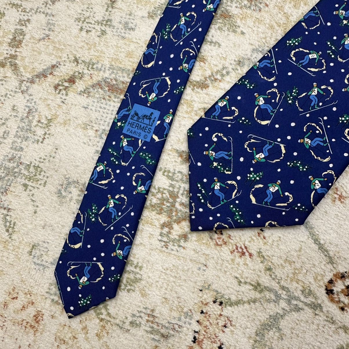 Hermes Vintage Tie Hermes Paris Silk Rare Collection Streetwear Y2K Size ONE SIZE - 5 Thumbnail
