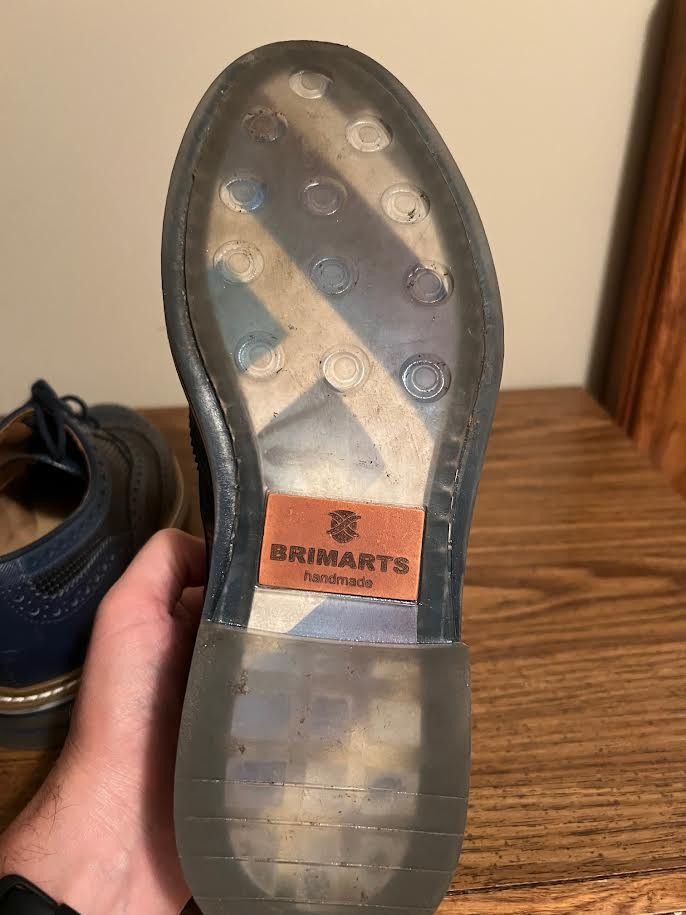 Other Wing Tip Brogue tonal blue with clear foot pad Size US 8 / EU 41 - 8 Thumbnail