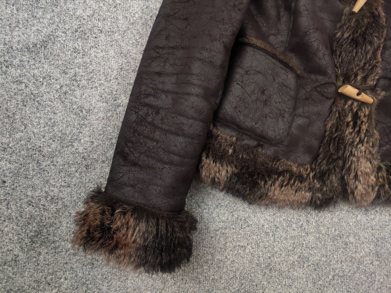 If Six Was Nine Vintage Swag Opium Y2K Hysteric Fur Coat Jacket Mixed LGB Size L / US 10 / IT 46 - 5 Thumbnail
