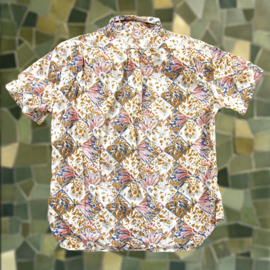 Vintage Gitman Bros. 40th Anniversary Cotton Blue Pink Short Sleeve Button Down Shirt XL Mens Vintage Floral Pattern Shirt Size US XL / EU 56 / 4 - 1 Thumbnail