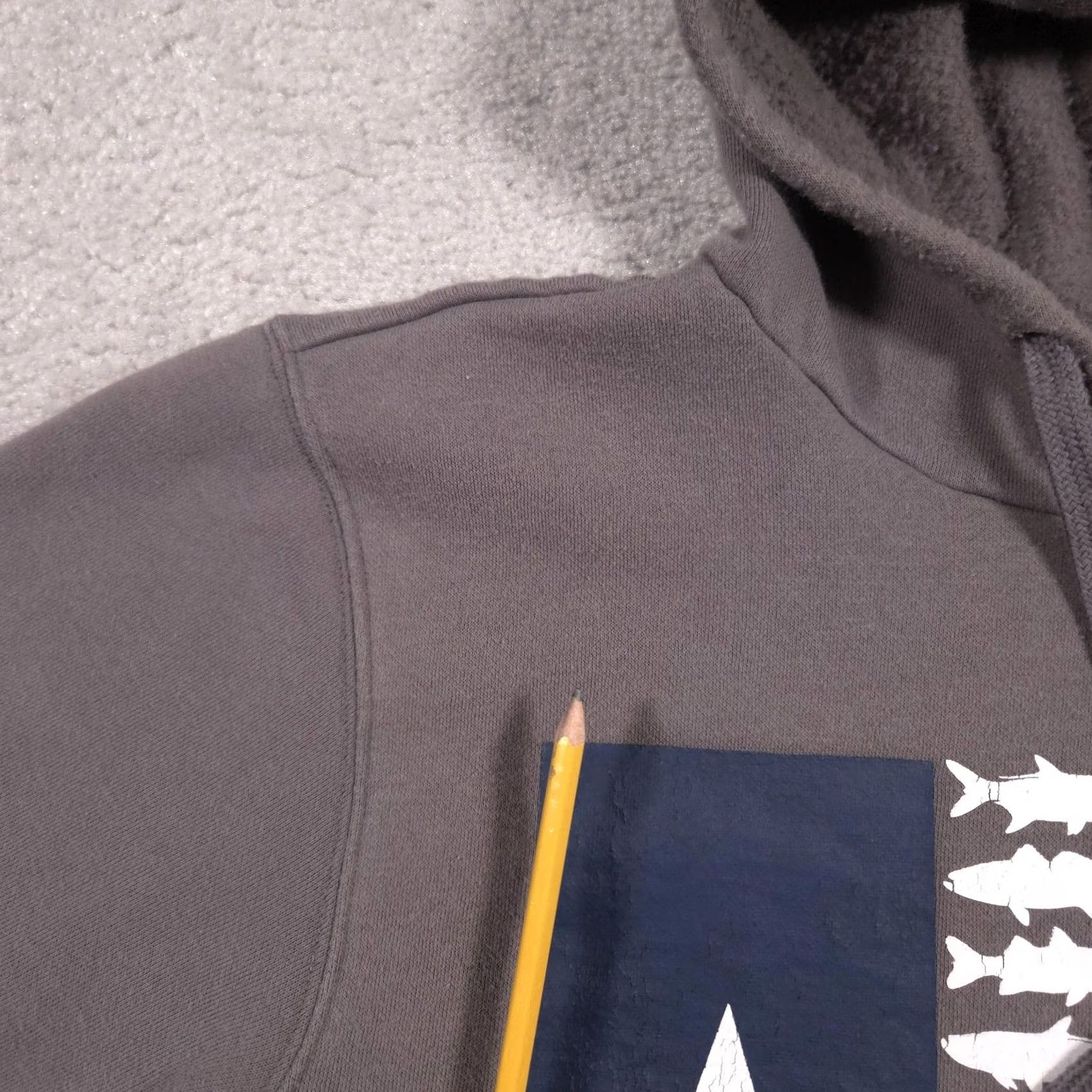 Vintage Columbia Hoodie Mens Medium Gray Fish USA Texas Flag Graphic Pullover Fleece Size US M / EU 48-50 / 2 - 5 Thumbnail