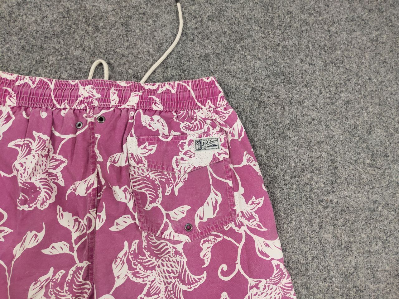 Polo Ralph Lauren Polo Ralph Lauren Pink Flowers Canvas Nylon Shorts Vintage Size US 32 / EU 48 - 9 Thumbnail