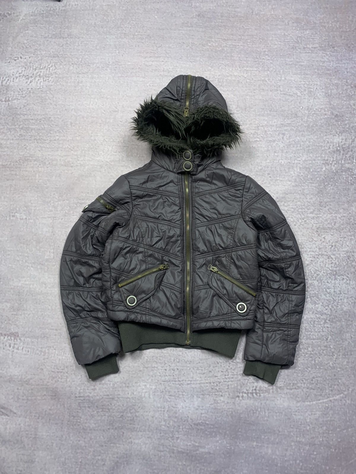 If Six Was Nine Vintage LGB If Six Was Nine Style Faux Fur Zip Bomber Size M / US 6-8 / IT 42-44 - 2 Thumbnail
