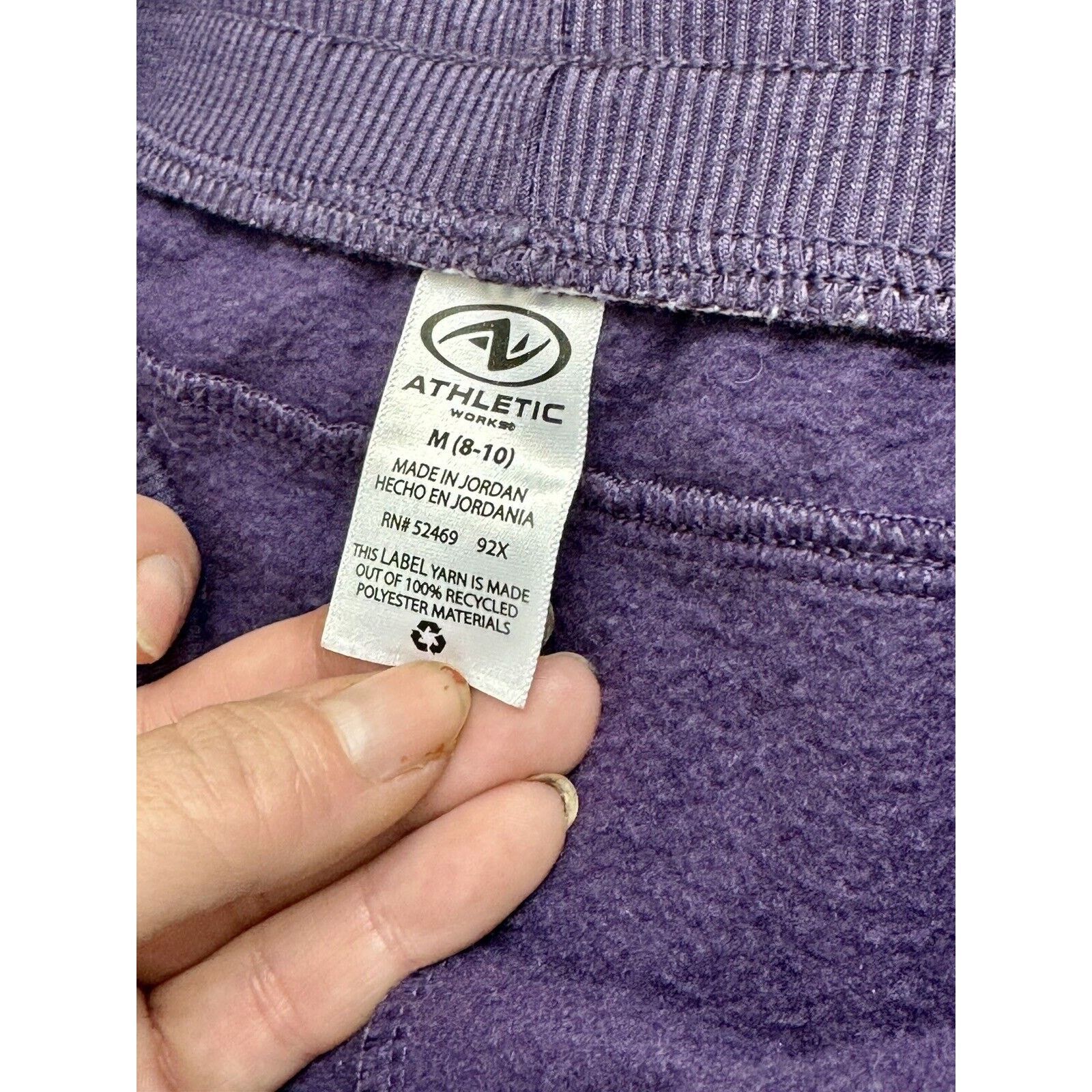 Athletic Works Athletic Works Drawstring Sweatpants In Purple - Size M Size 30" / US 8 / IT 44 - 5 Thumbnail