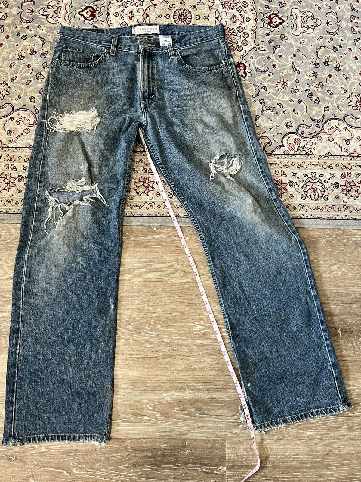 Levi's Vintage Clothing 2000s Levis Flare Bootcut Jeans y2k style Size US 33 - 5 Thumbnail