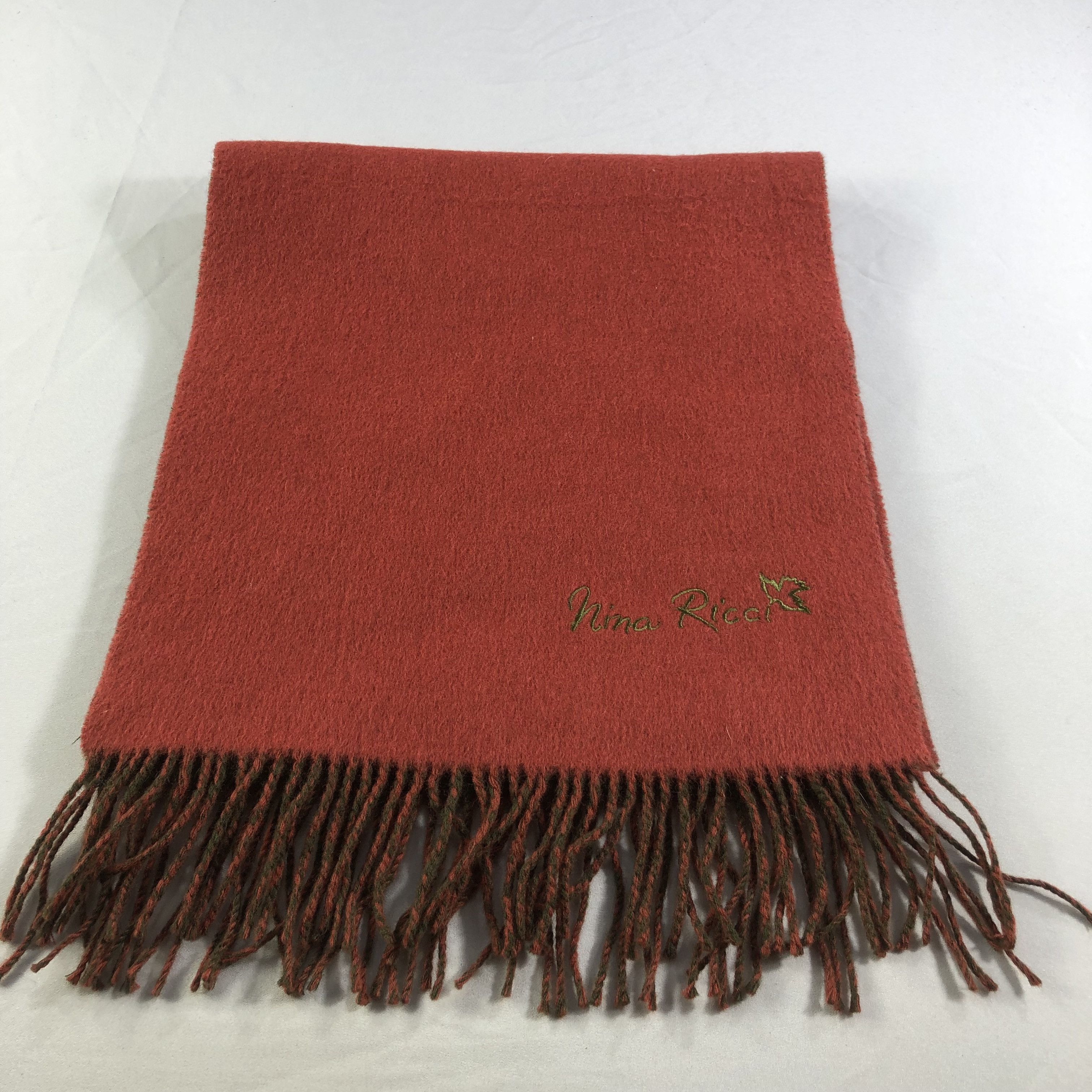 Nina Ricci Nina Ricci Plain Wool Scarf Muffler V1461 Size ONE SIZE - 2 Thumbnail