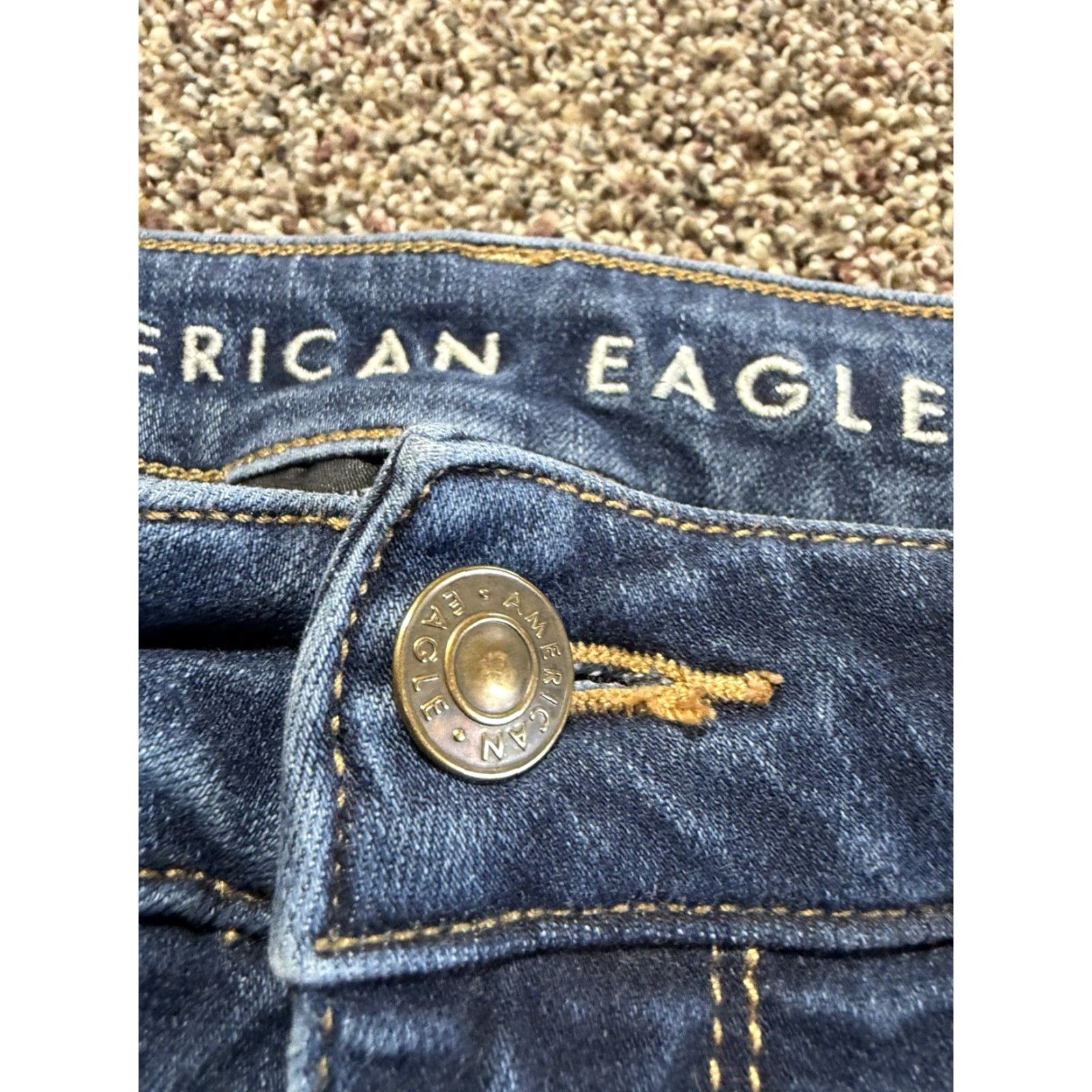 American Eagle Outfitters American Eagle High Rise Jegging Women's Jeans Size 8 LONG Blue Denim Lot Of 2 Size 30" / US 8 / IT 44 - 4 Thumbnail
