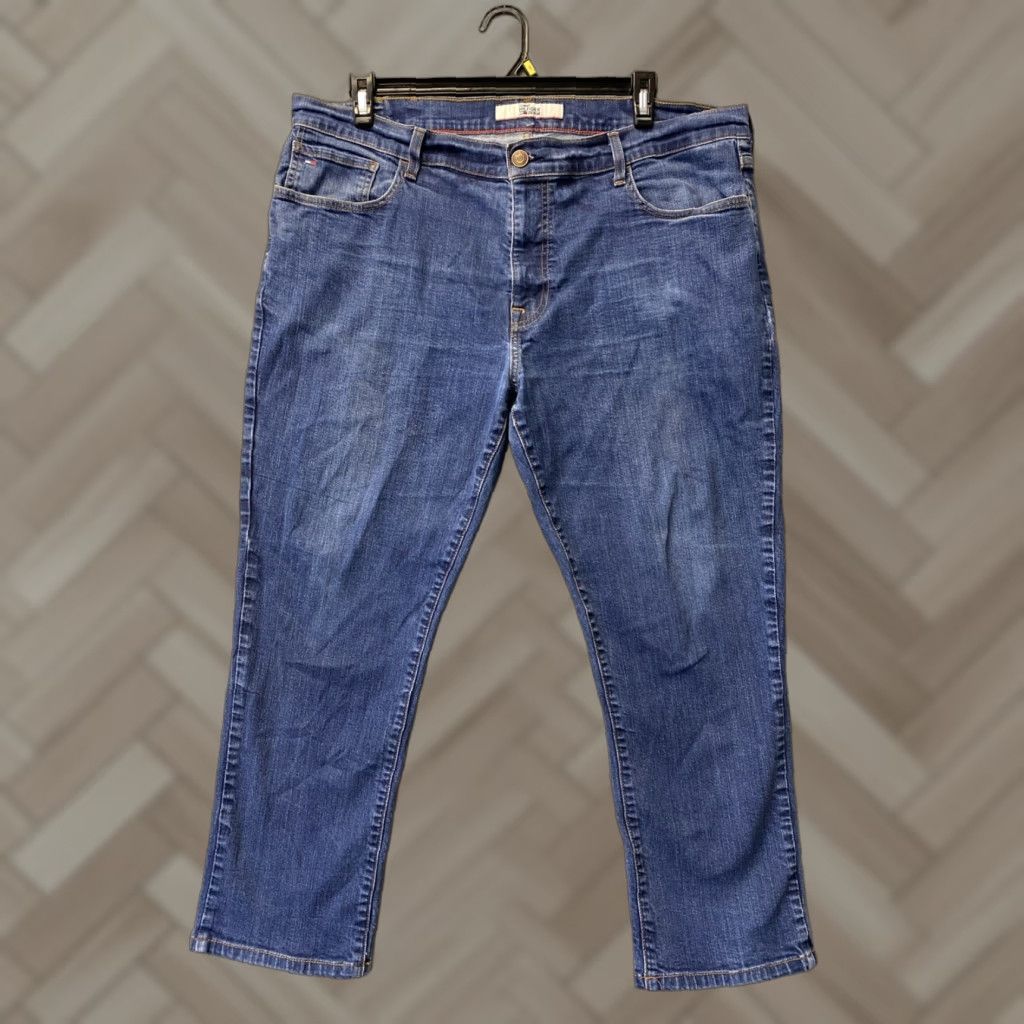 Tommy Hilfiger VINTAGE Tommy Hilfiger Denim Jeans Mens Sz 40x30 Blue Stretch /0365 Size US 40 / EU 56 - 1 Thumbnail