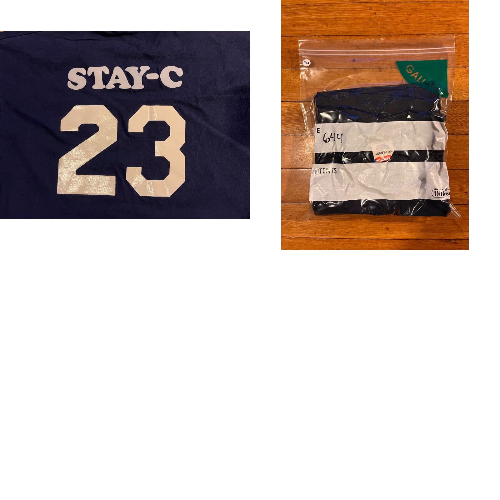 Fruit Of The Loom VINTAGE STAY-C Stacy Jersey Shirt Women's Extra Large Blue Single Stitch 90s Size XL / US 12-14 / IT 48-50 - 9 Thumbnail