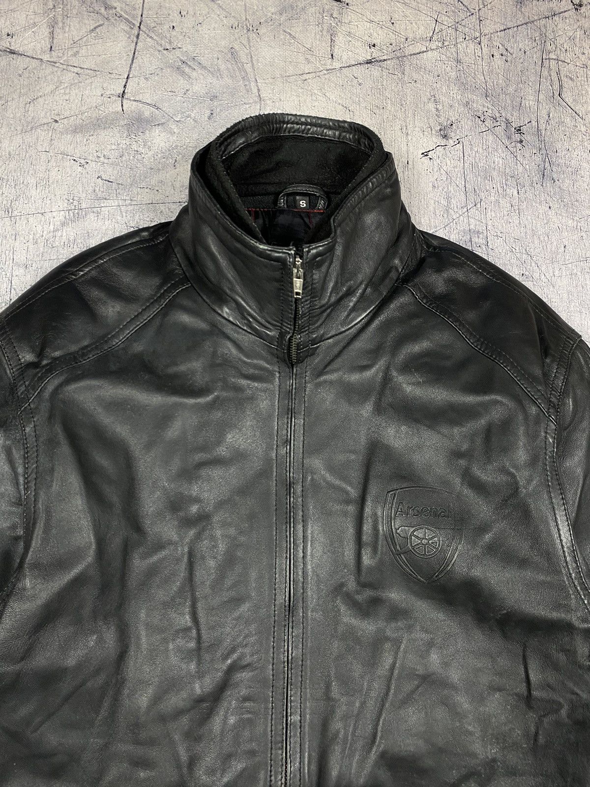 Vintage Vintage Rare Arsenal FC Leather Jacket London Football Club Size US S / EU 44-46 / 1 - 5 Thumbnail