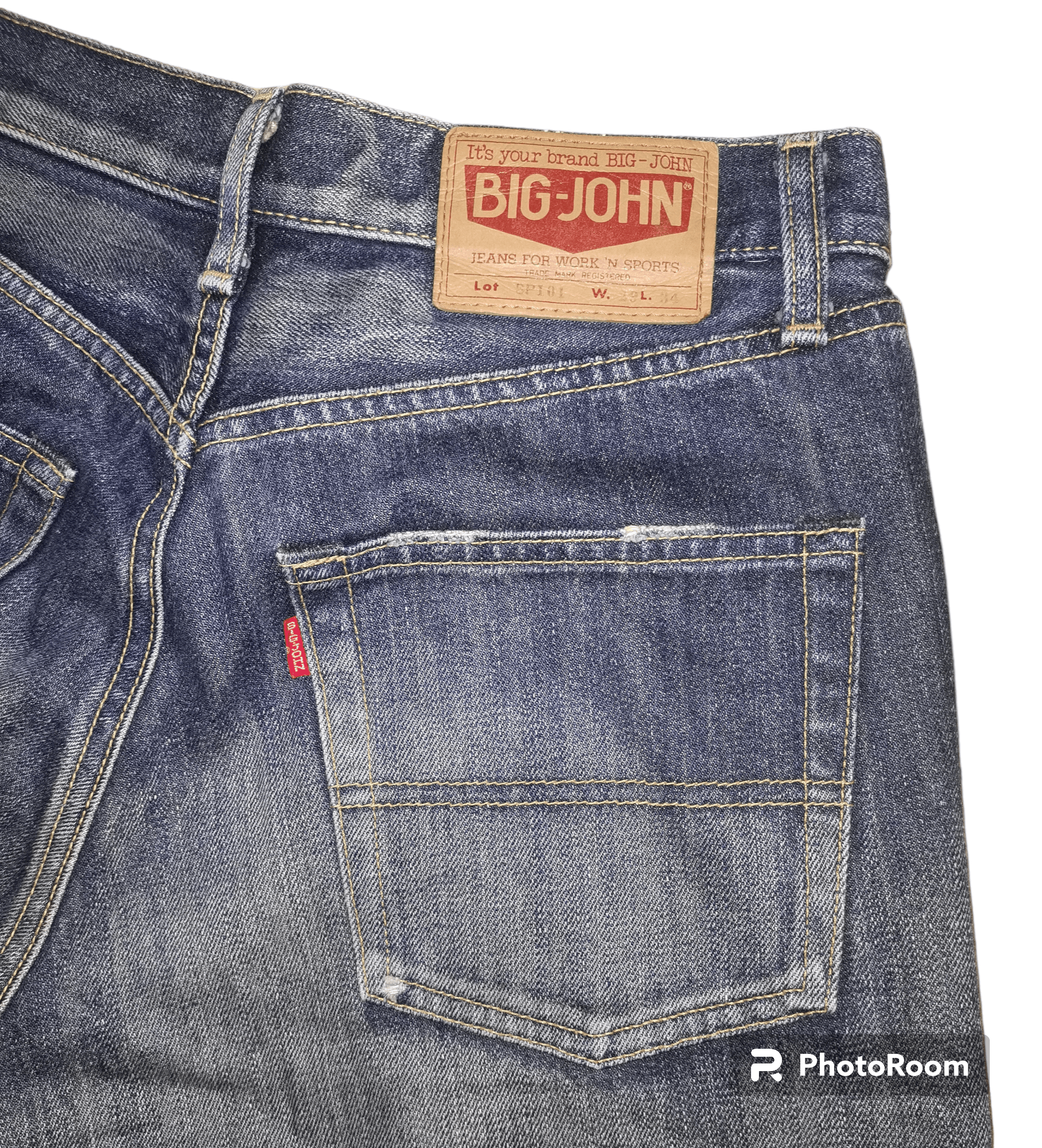 Big John × Japanese Brand × KOJIMA GENES VINTAGE BIG JOHN SEASONED JEANS Size US 30 / EU 46 - 6 Thumbnail