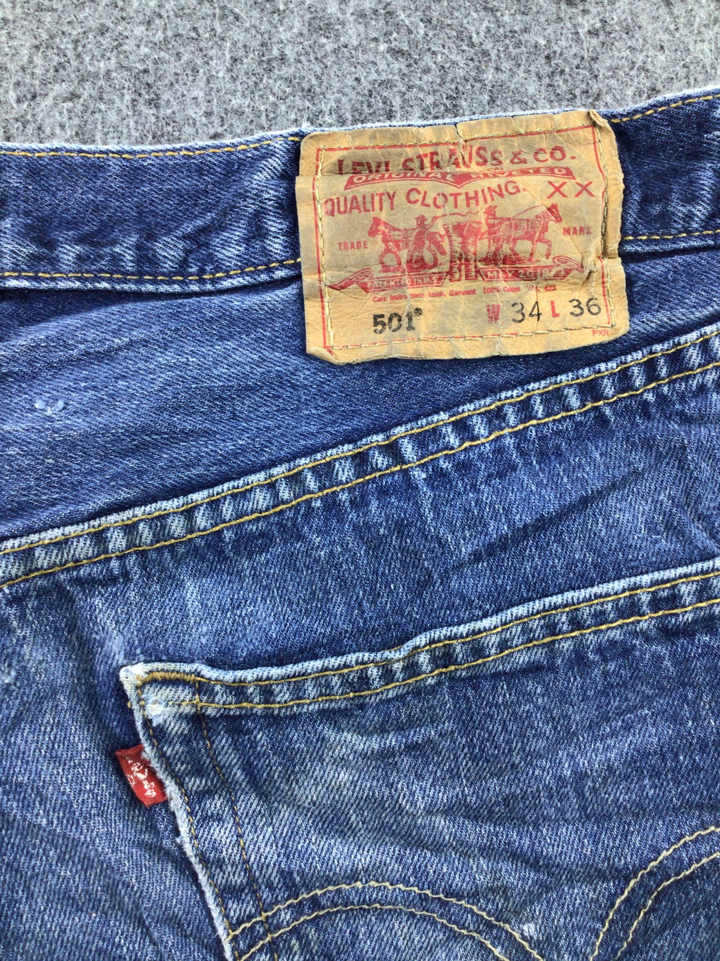 Levi's Vintage Levi's 501 Jeans Dark Wash Denim KJ177 Size US 33 - 5 Thumbnail