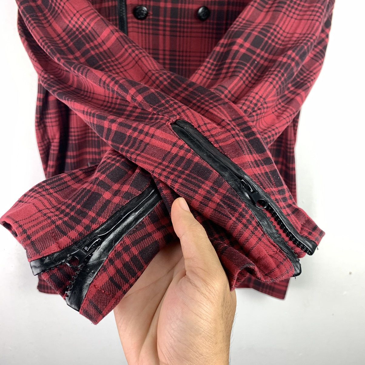 Designer × Japanese Brand × Vintage Vintage Japanese Brand Chekered Hoodies Jacket Size US XL / EU 56 / 4 - 7 Thumbnail