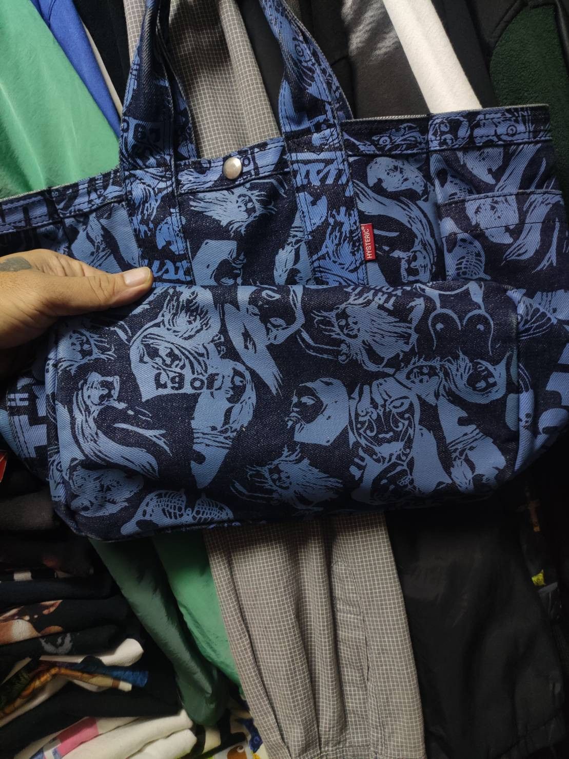 Denime Hysteric Glamour Full Print Denim Jeans HandBag Size ONE SIZE - 8 Thumbnail
