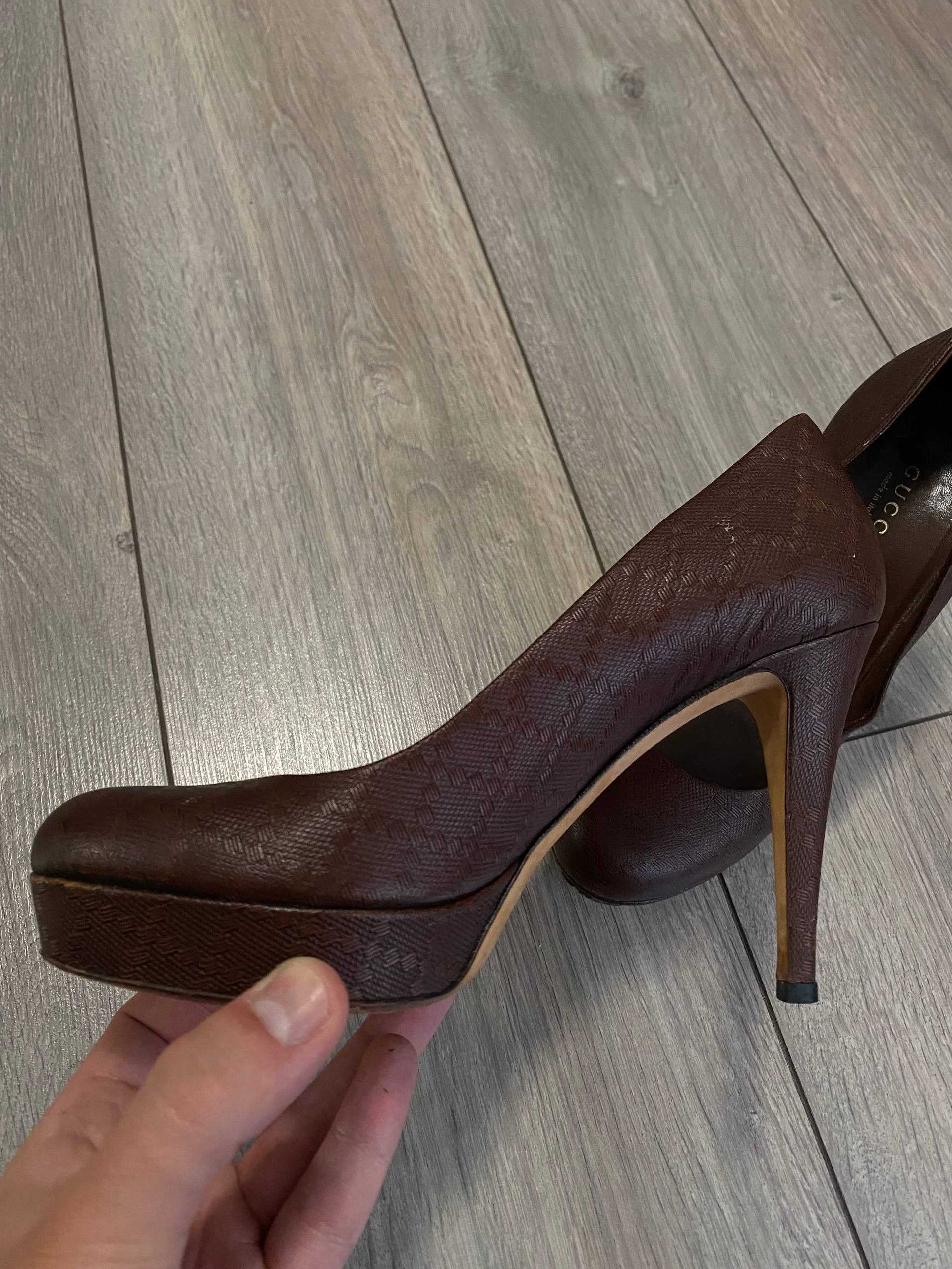 Gucci Gucci By Tom Ford Monogram Platform Pumps Heels Leather Size US 6 / IT 36 - 3 Thumbnail