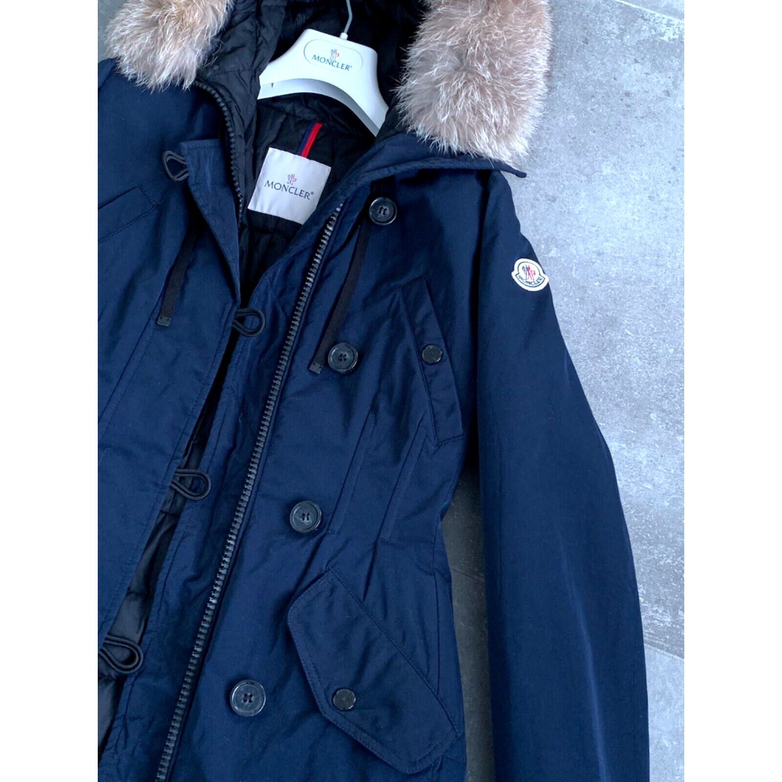 Moncler Women's MONCLER AREDHEL Down Parka Real Fur Coat SZ 2 S - M Size S / US 4 / IT 40 - 9 Thumbnail