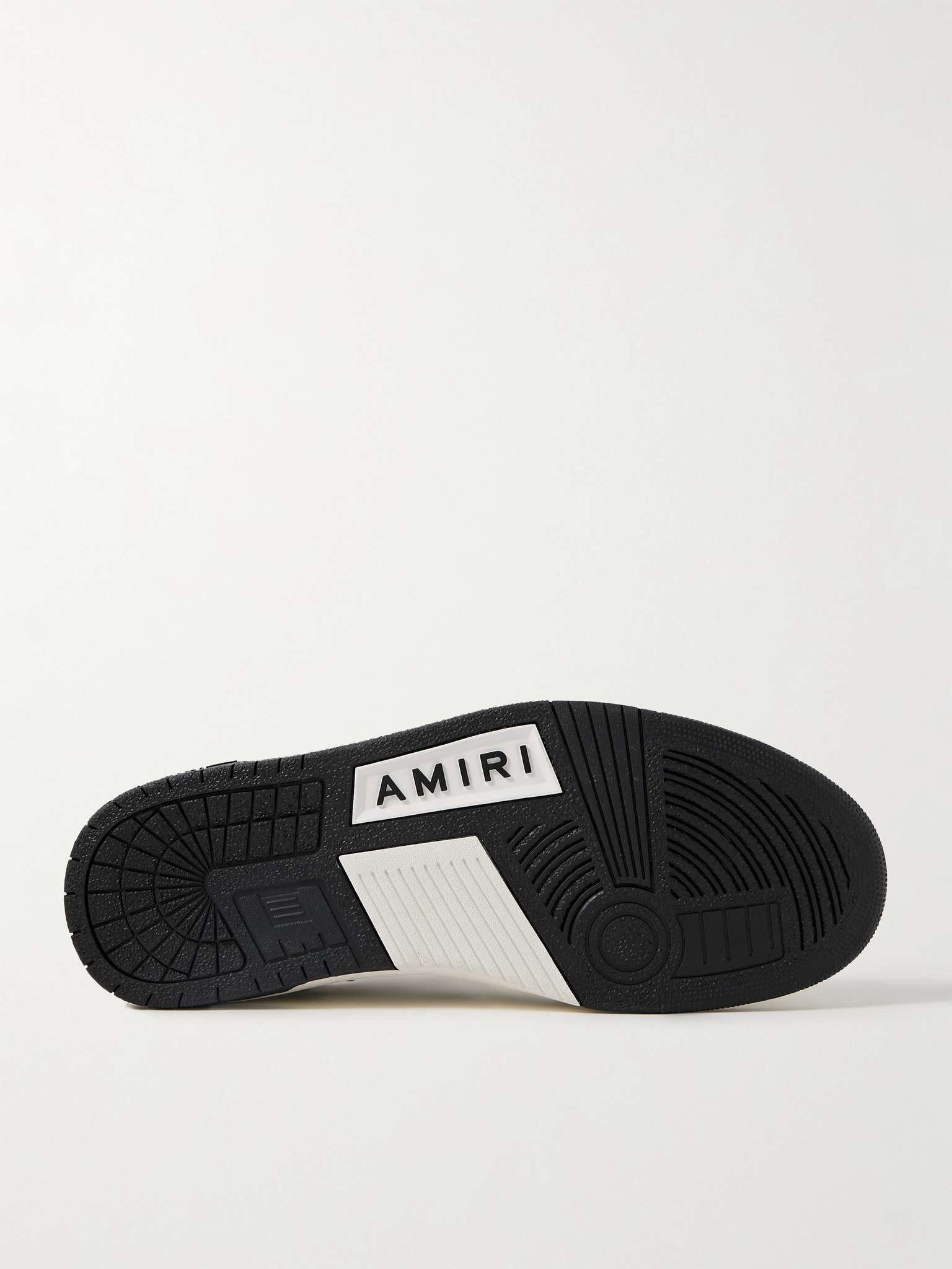 Amiri o1s1wg110325 Stars Low Appliquéd Sneakers in Black/White Size US 9 / EU 42 - 3 Thumbnail