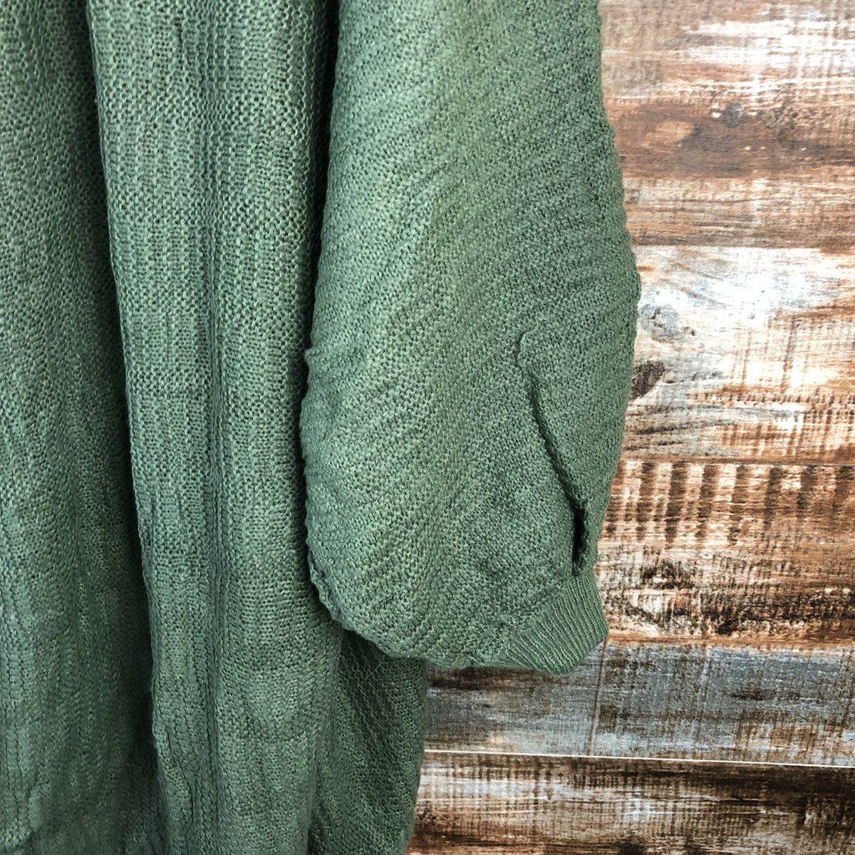 Japanese Brand DL Cashmilon Green Cardigan Knitwear #C484 Size XL / US 12-14 / IT 48-50 - 13 Thumbnail