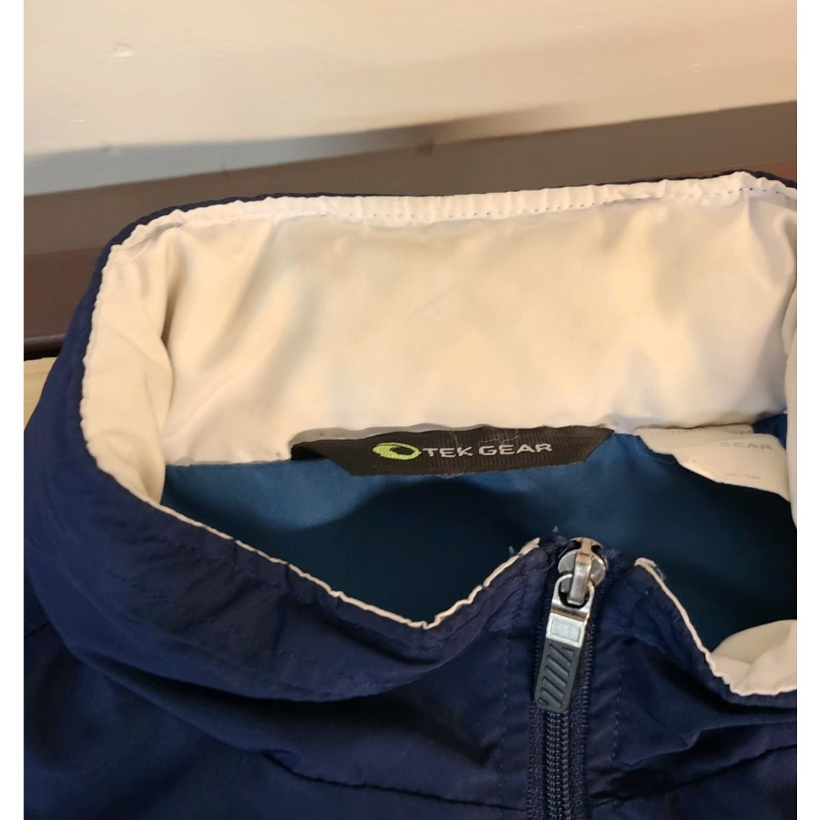 Tek Gear Tek Gear 男性 L Blue Jacket Lightweight Windbreaker Casual Regular Zip Polyester Lining Drawstring Jacket Size US L / EU 52-54 / 3 - 3 Thumbnail