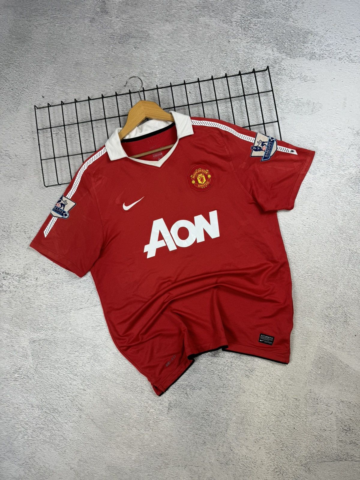 Nike × Vintage Vintage Manchester United 2010/11 Nike Jersey Blokcore L sz Size US L / EU 52-54 / 3 - 1 Thumbnail