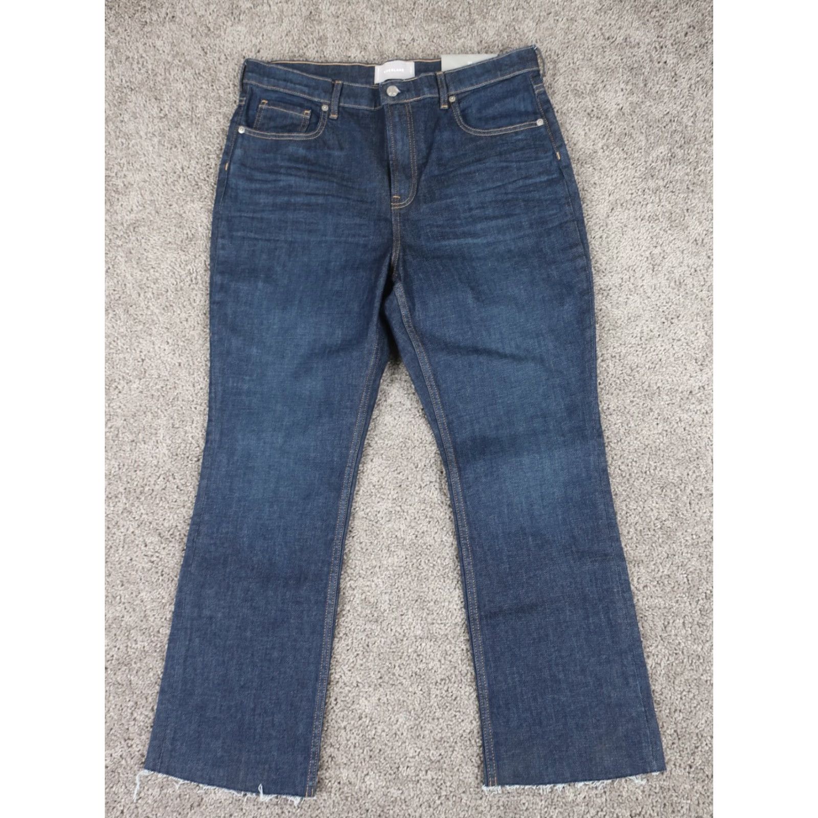 Everlane Everlane Denim Jeans Women's 32R Blue High-Rise Kick Crop Pants NWT Size 24" / US 00 / IT 34 - 2 Thumbnail