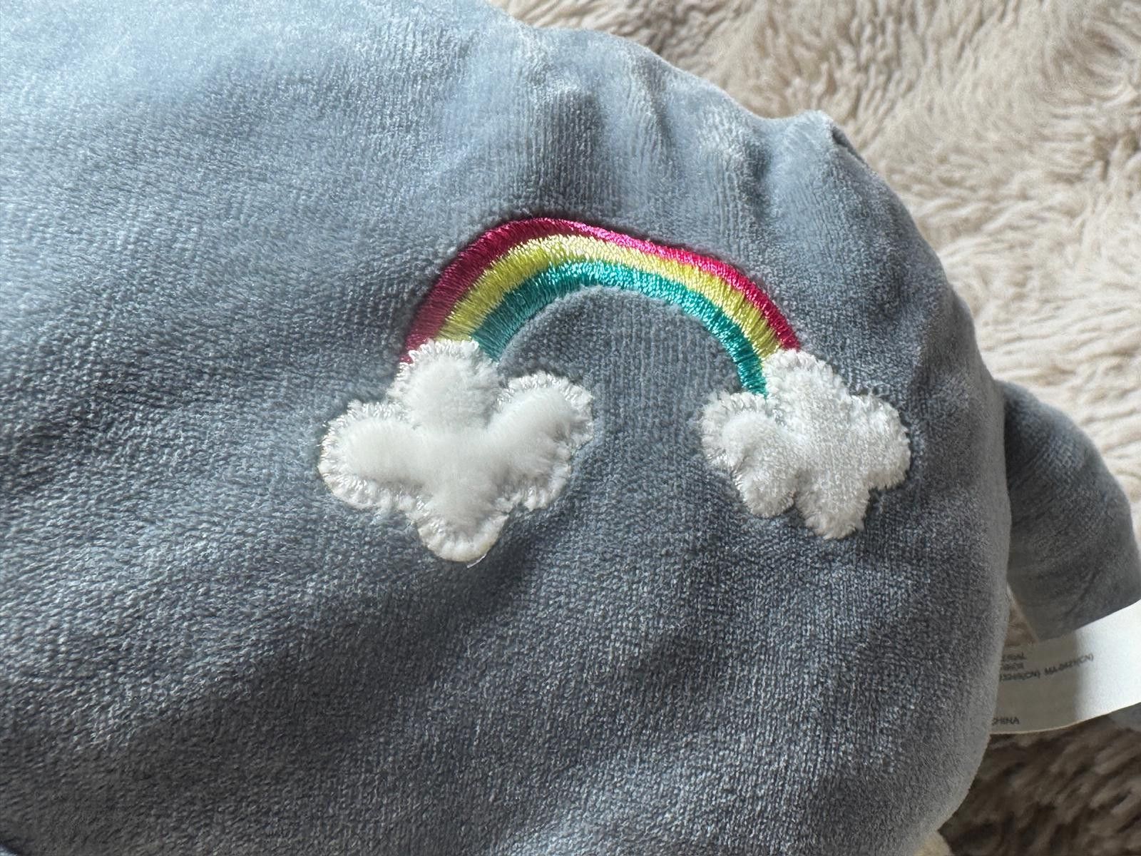 Unknown London Gray Cat Beanbag Plushie with Rainbow Embroidery Size ONE SIZE - 5 Thumbnail