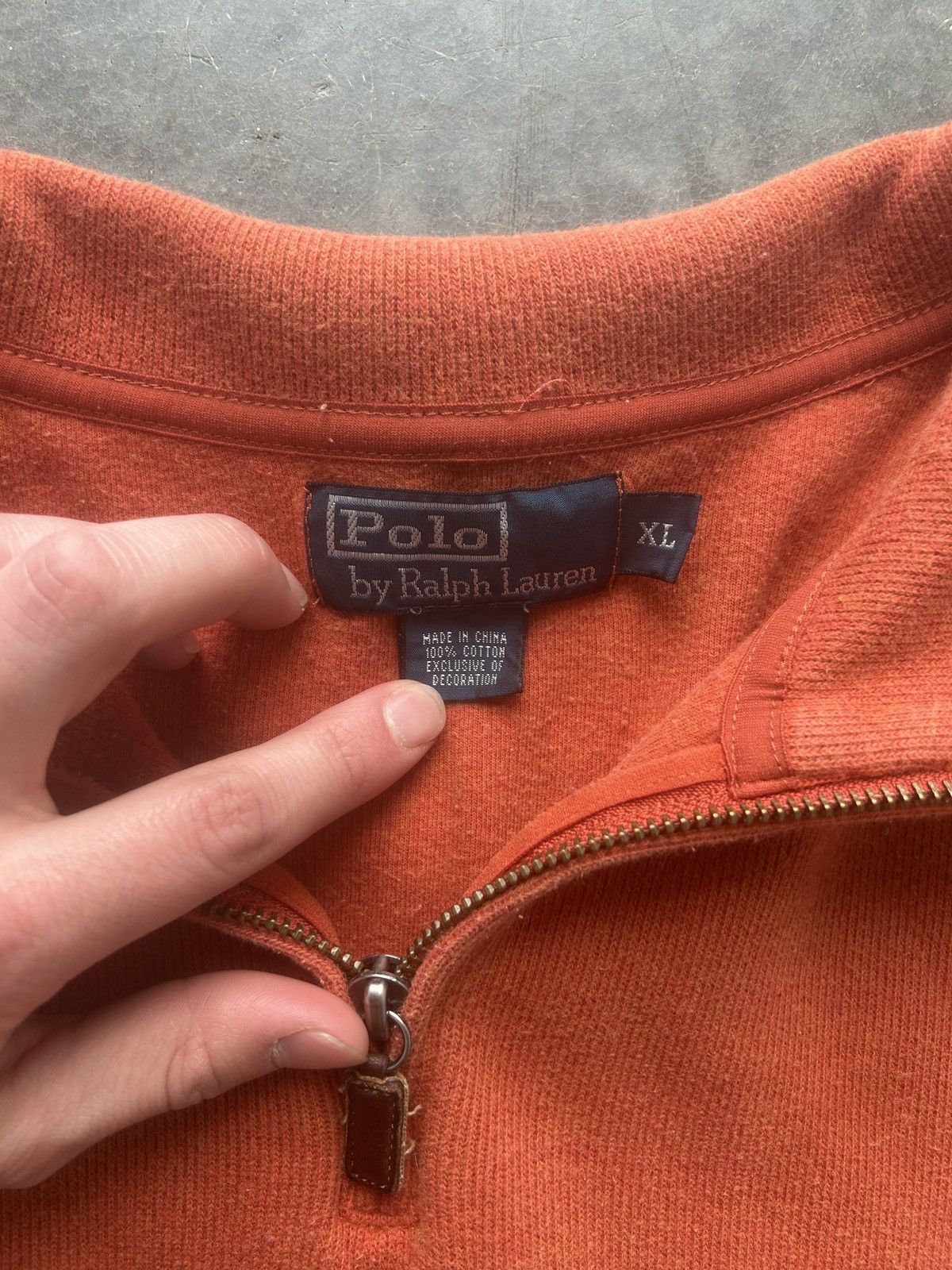 Polo Ralph Lauren × Vintage Vintage Y2K Polo Ralph Lauren Quarter Zip Sweatshirt Size US XL / EU 56 / 4 - 3 Thumbnail