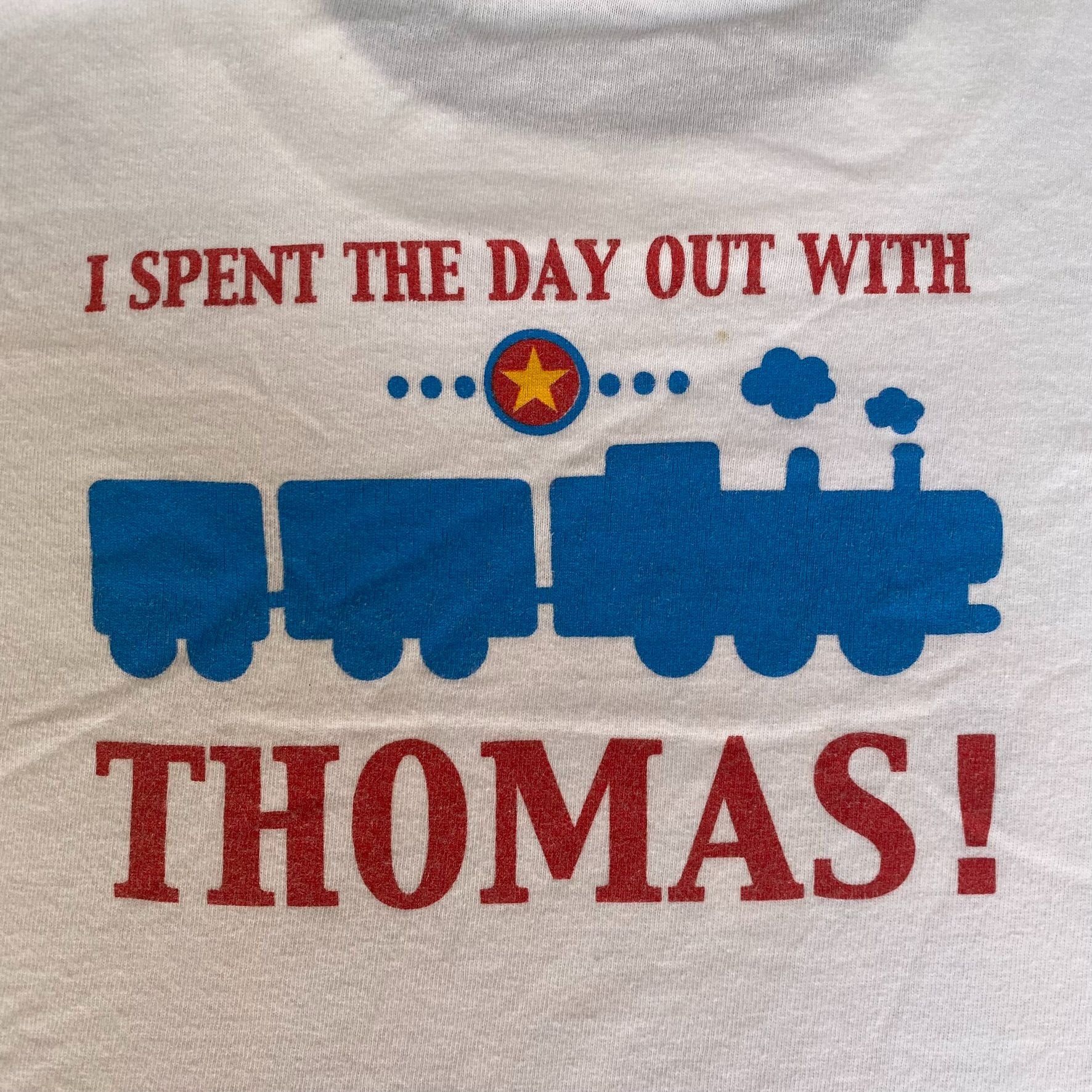 Fruit Of The Loom Vintage Y2K Thomas Train Shirt Grunge Retro TV Cartoon Tee Size US L / EU 52-54 / 3 - 7 Thumbnail